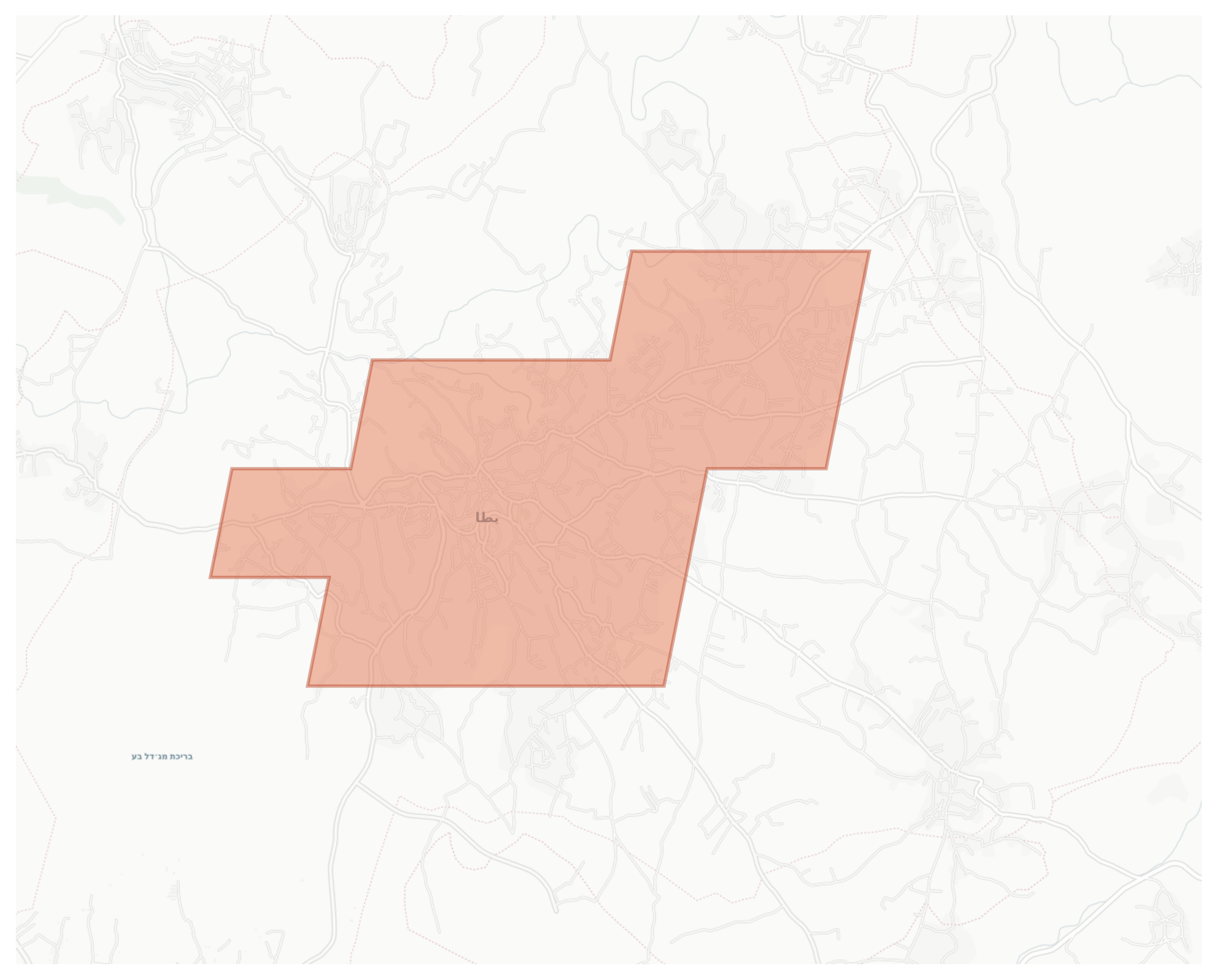 Yatta geographic map