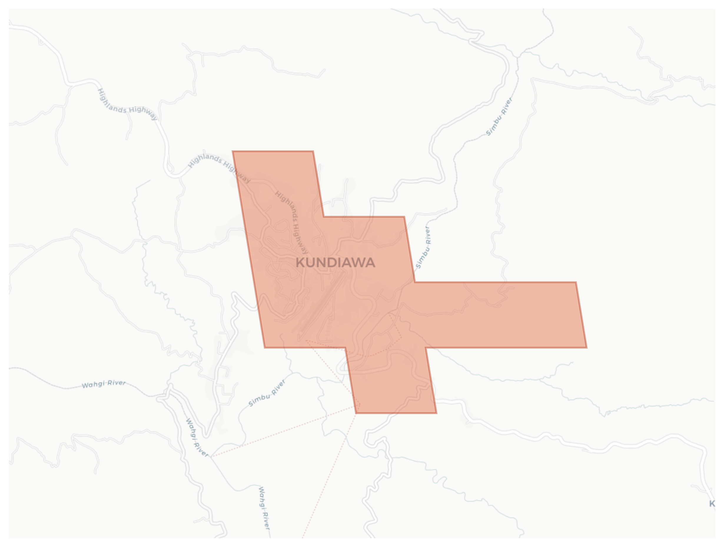 Kundiawa geographic map