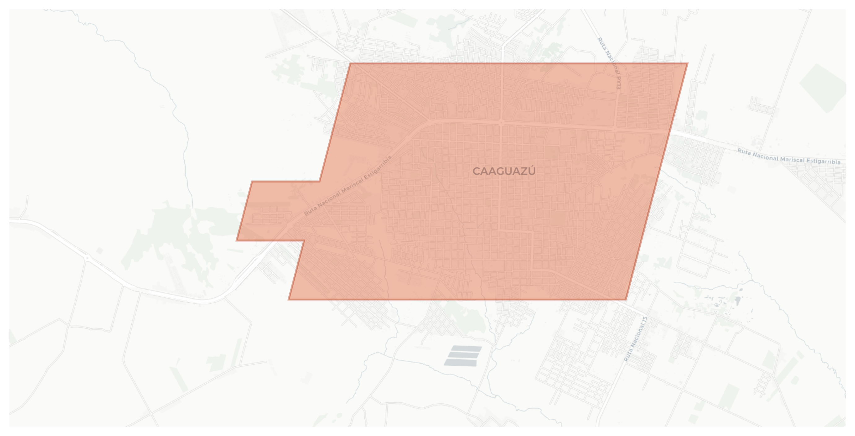 Caaguazú geographic map
