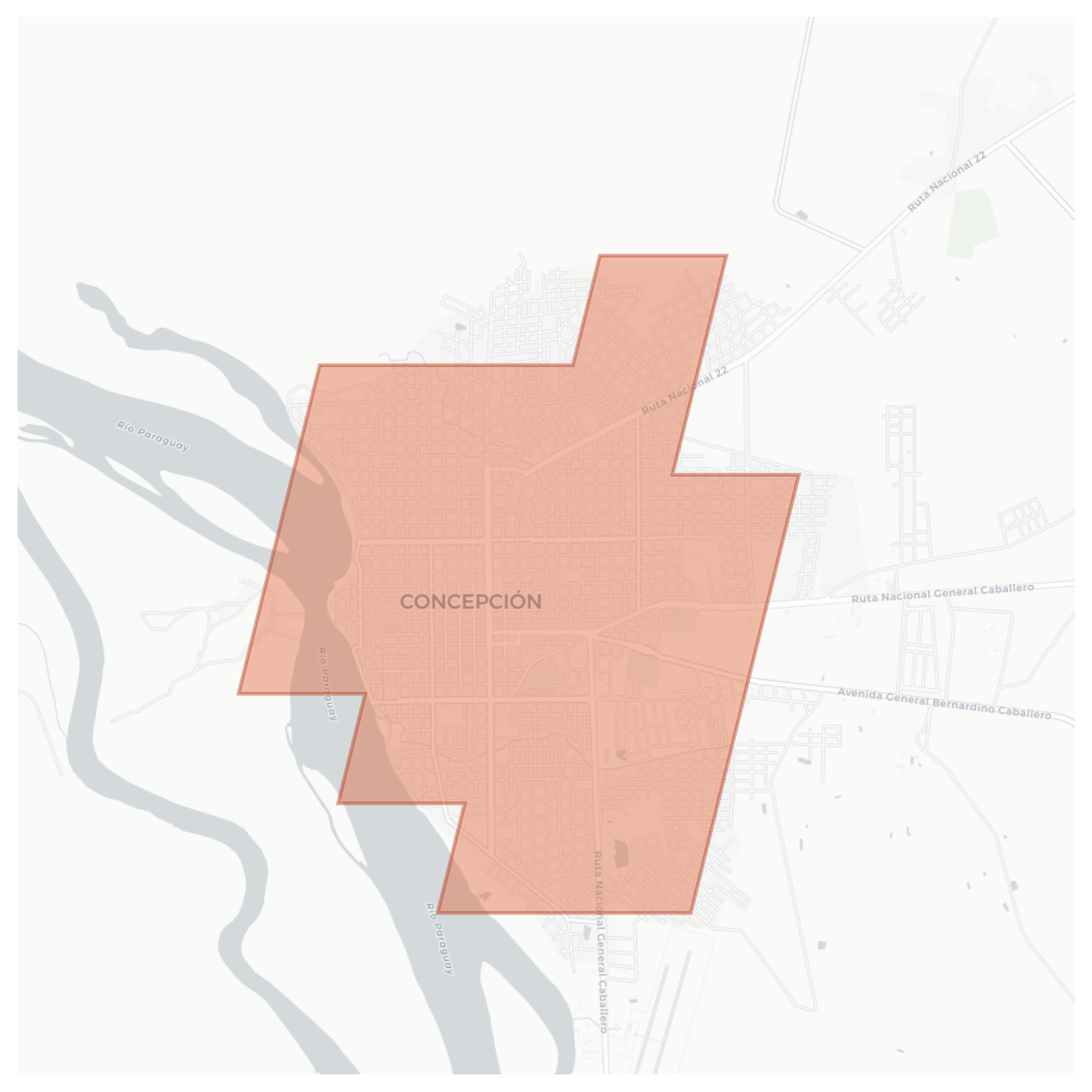 Concepción geographic map