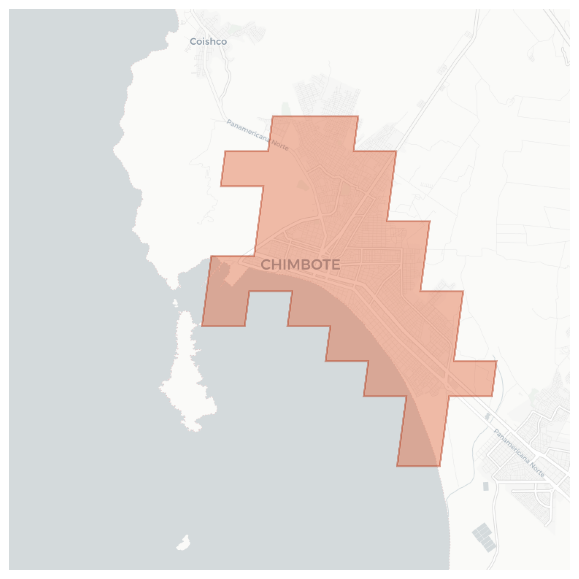 Chimbote geographic map
