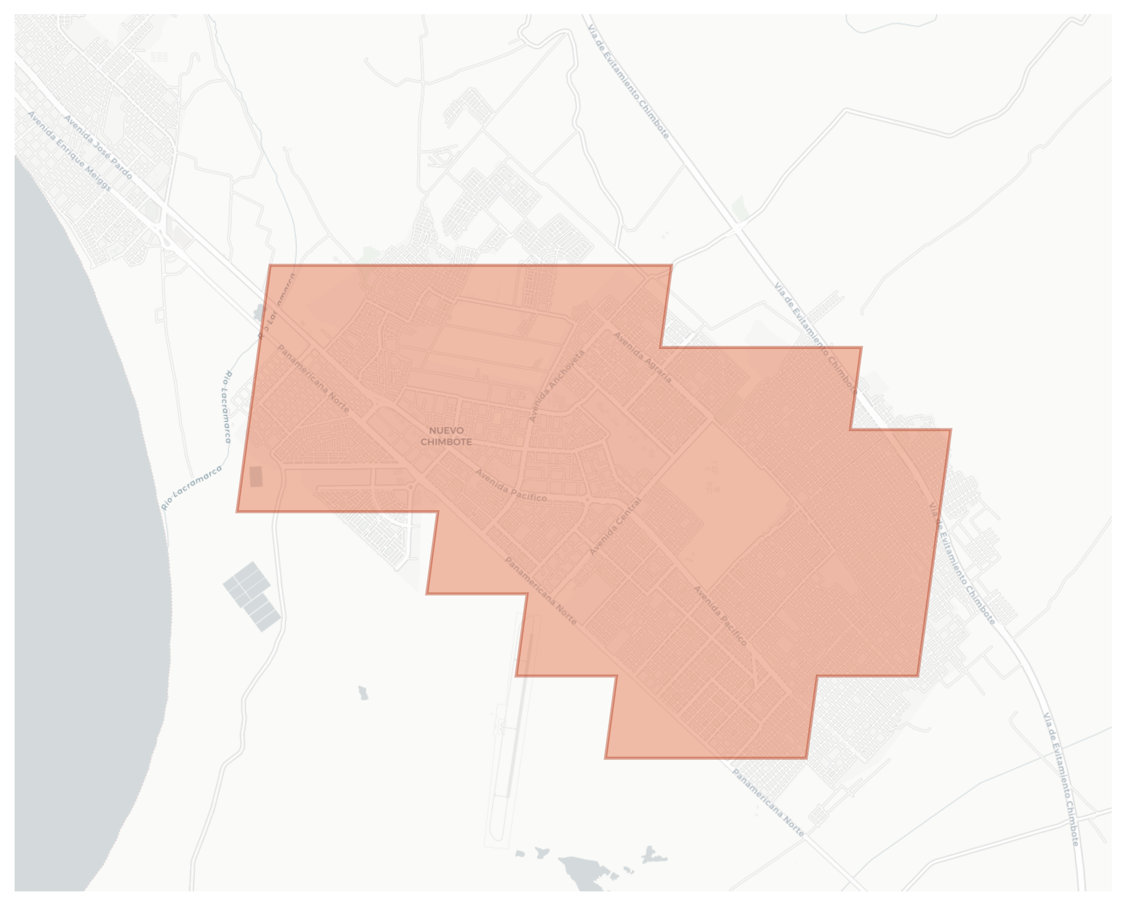 Nuevo Chimbote geographic map