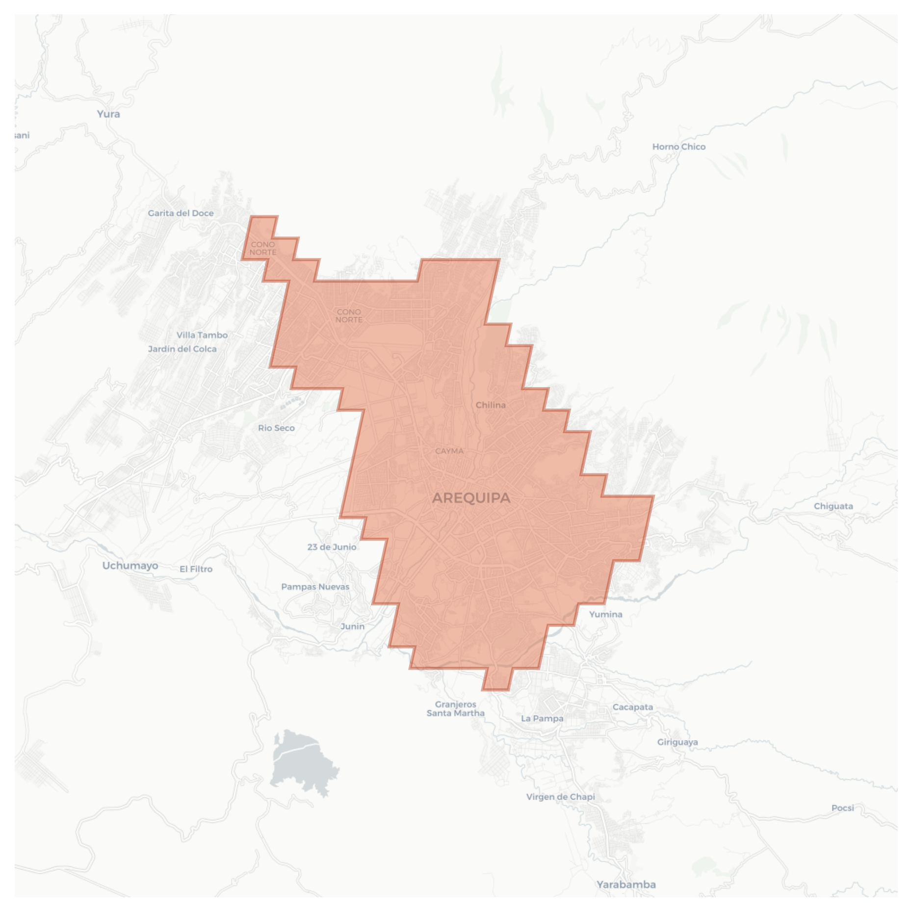 Arequipa geographic map