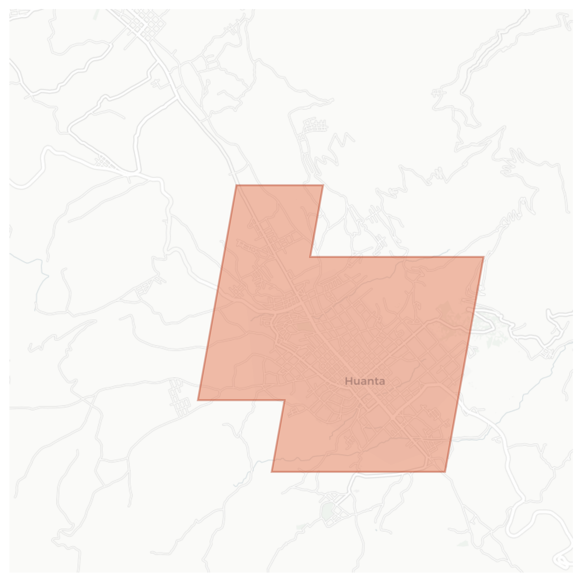 Huanta geographic map