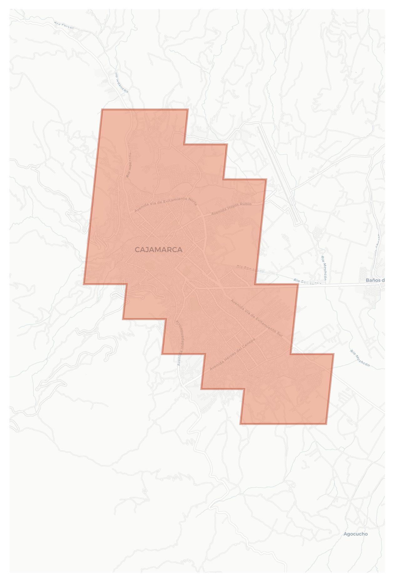 Cajamarca geographic map