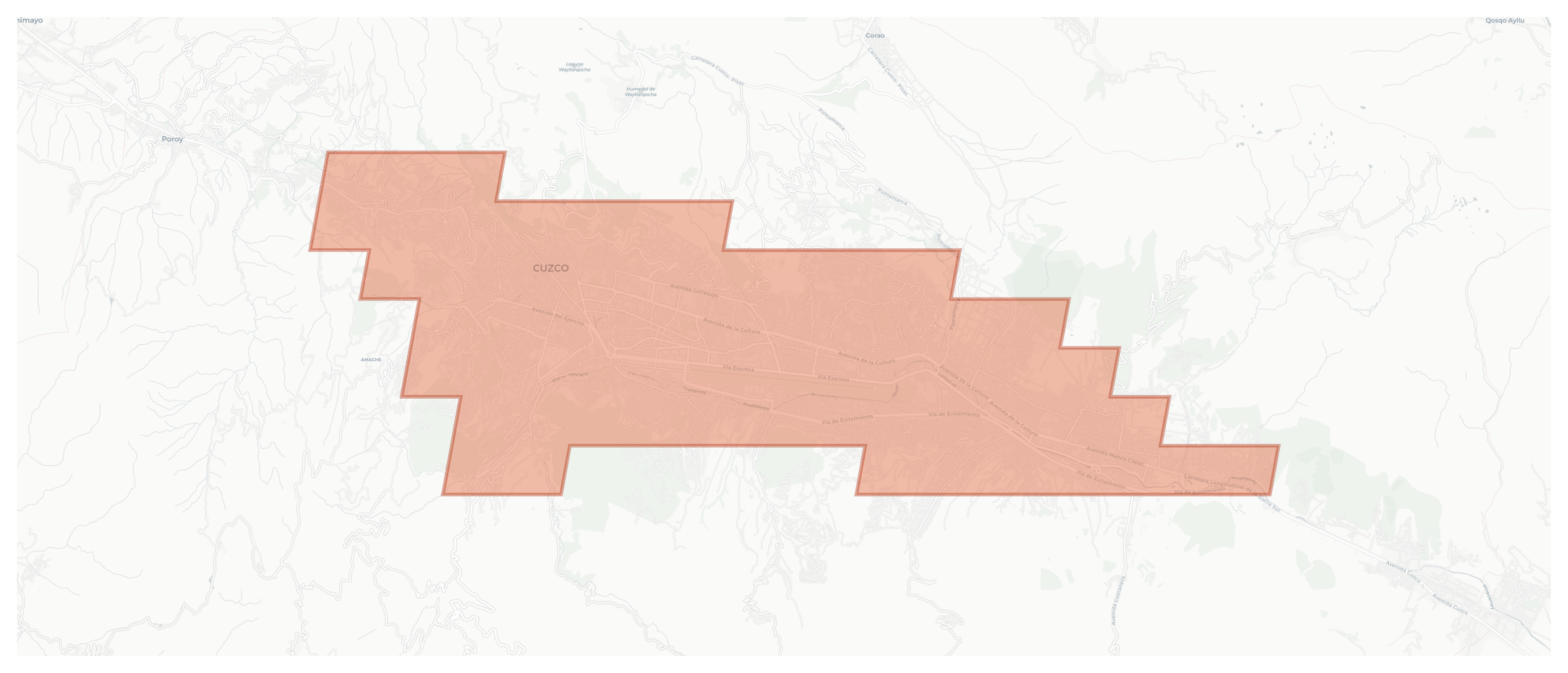 Cusco geographic map
