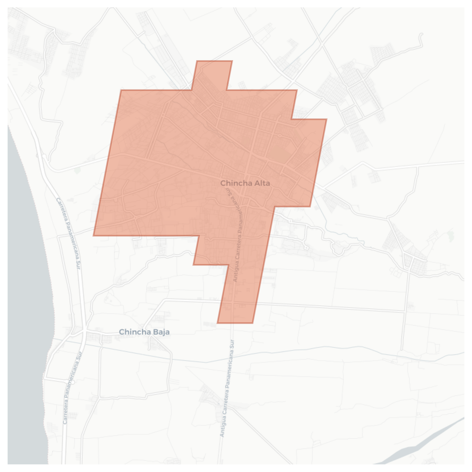 Chincha Alta geographic map