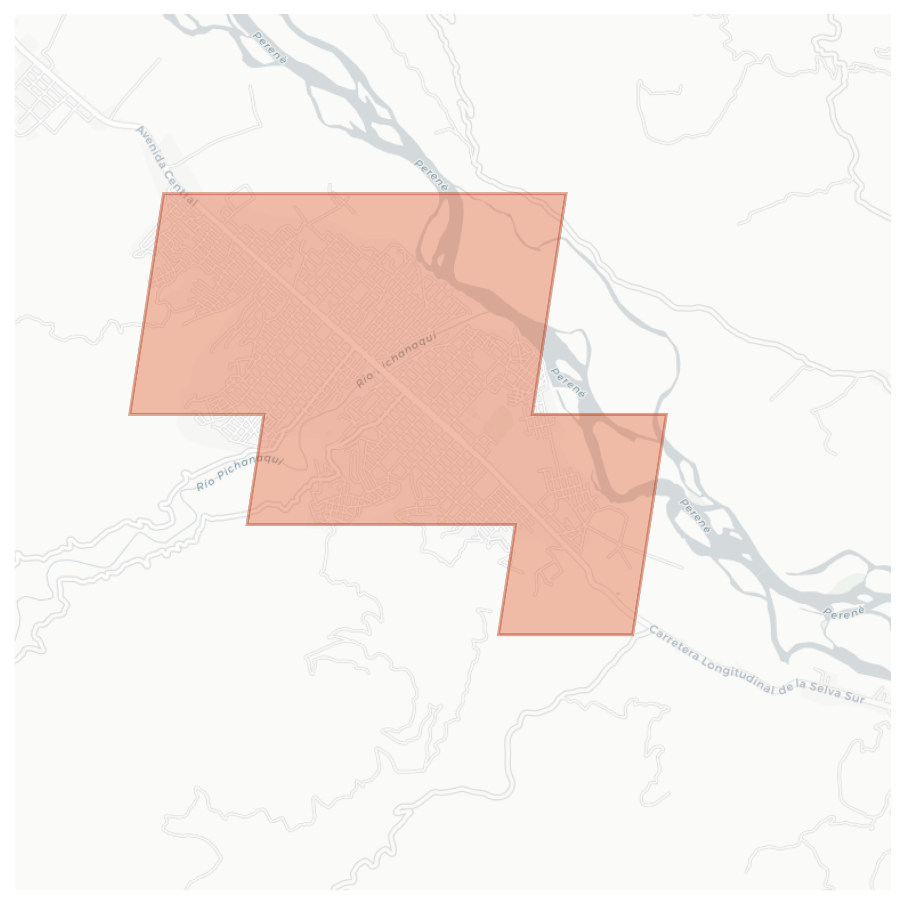 Bajo Pichanaqui geographic map