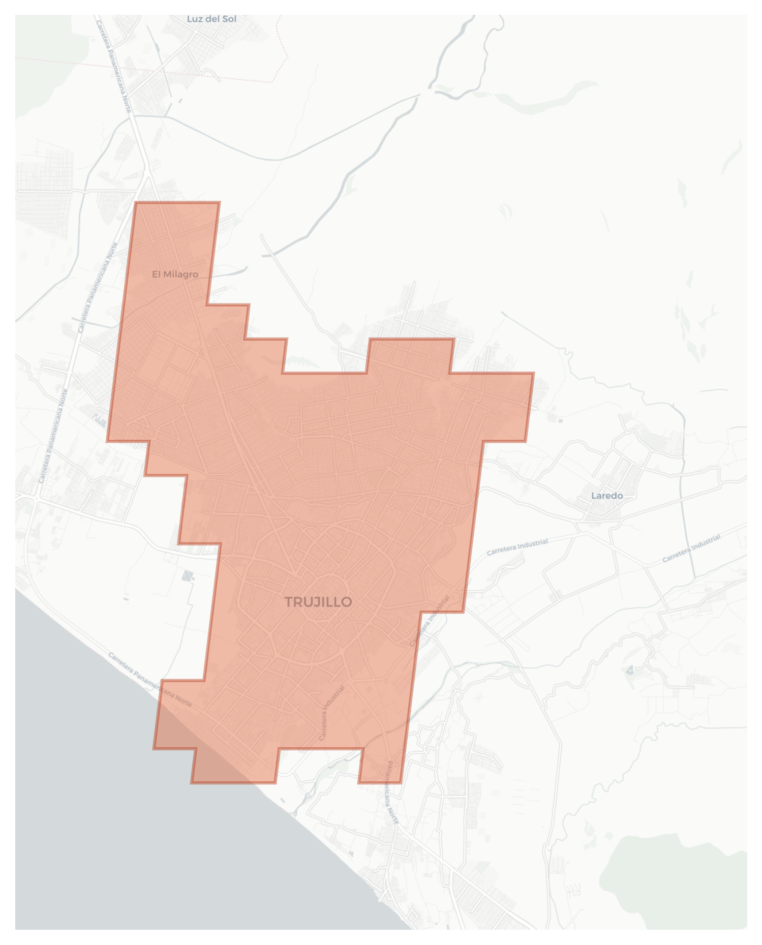 Trujillo geographic map