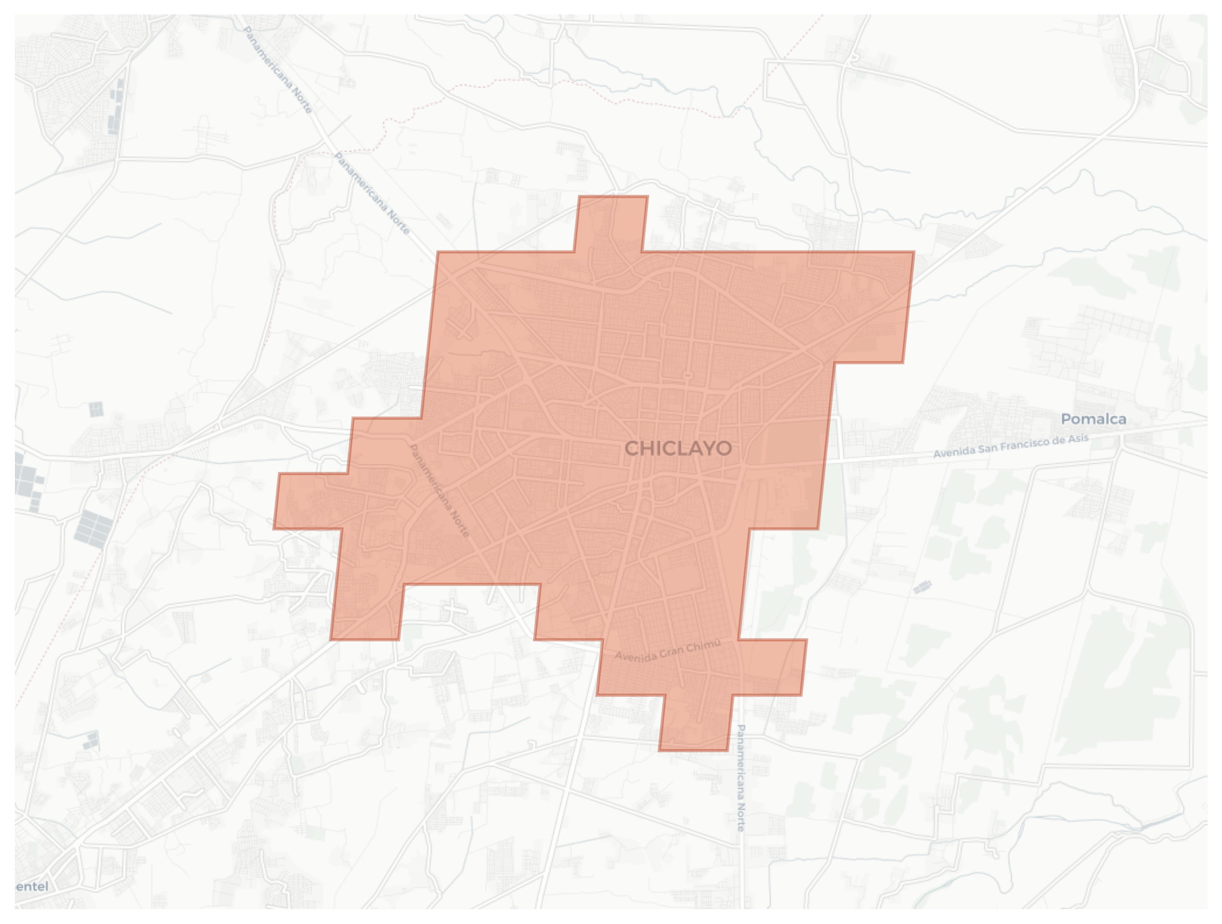 Chiclayo geographic map
