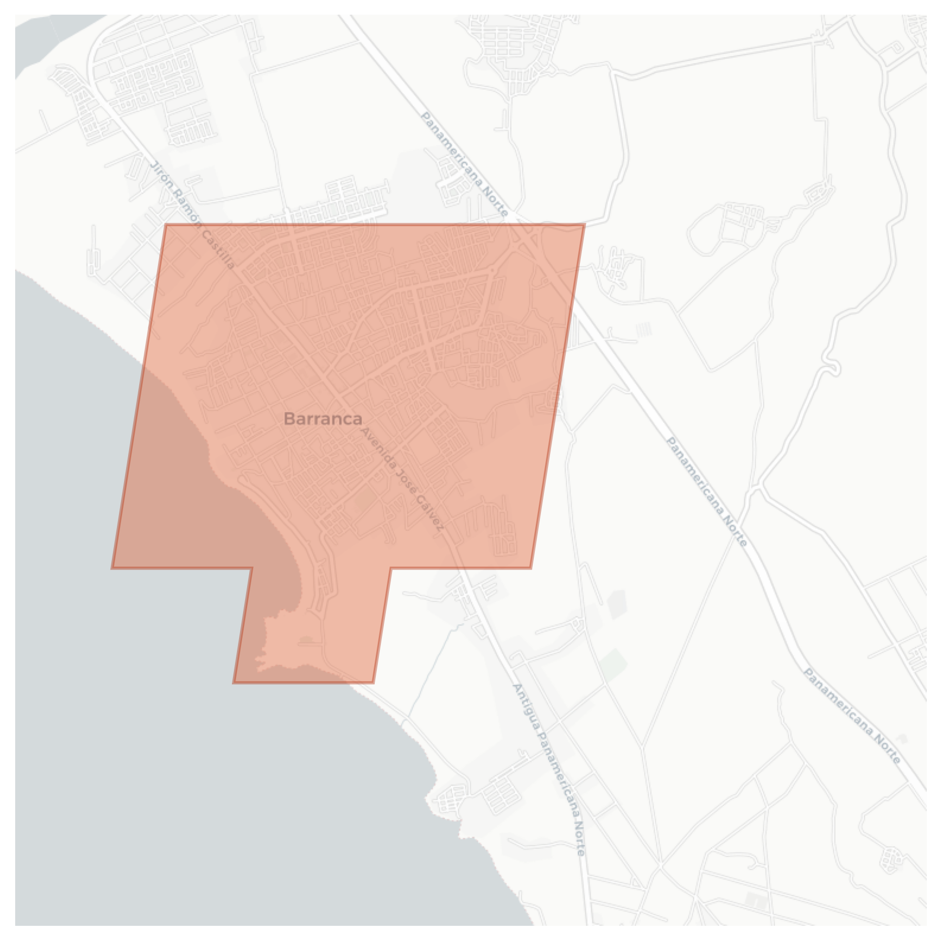Barranca geographic map