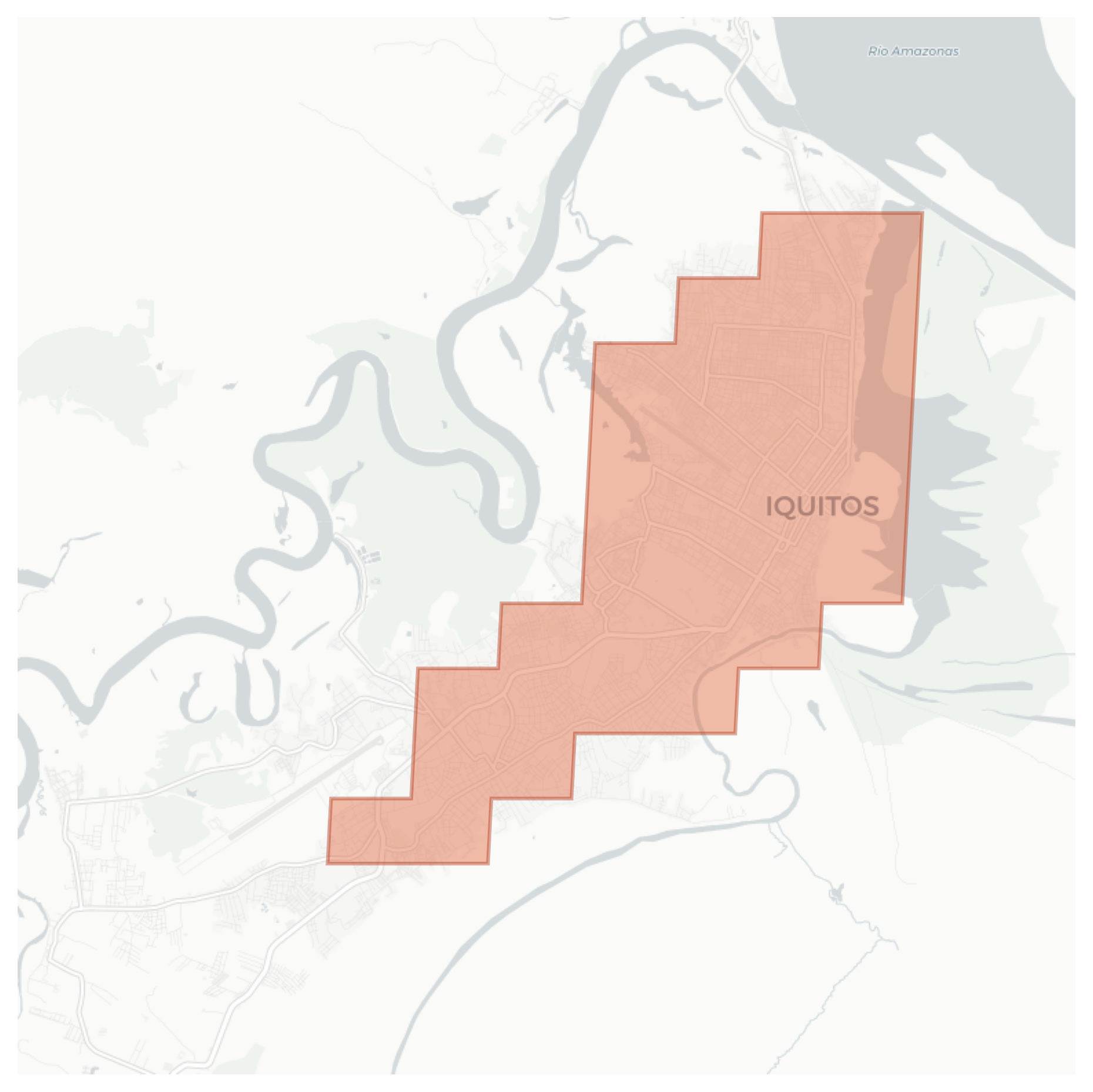 Iquitos geographic map