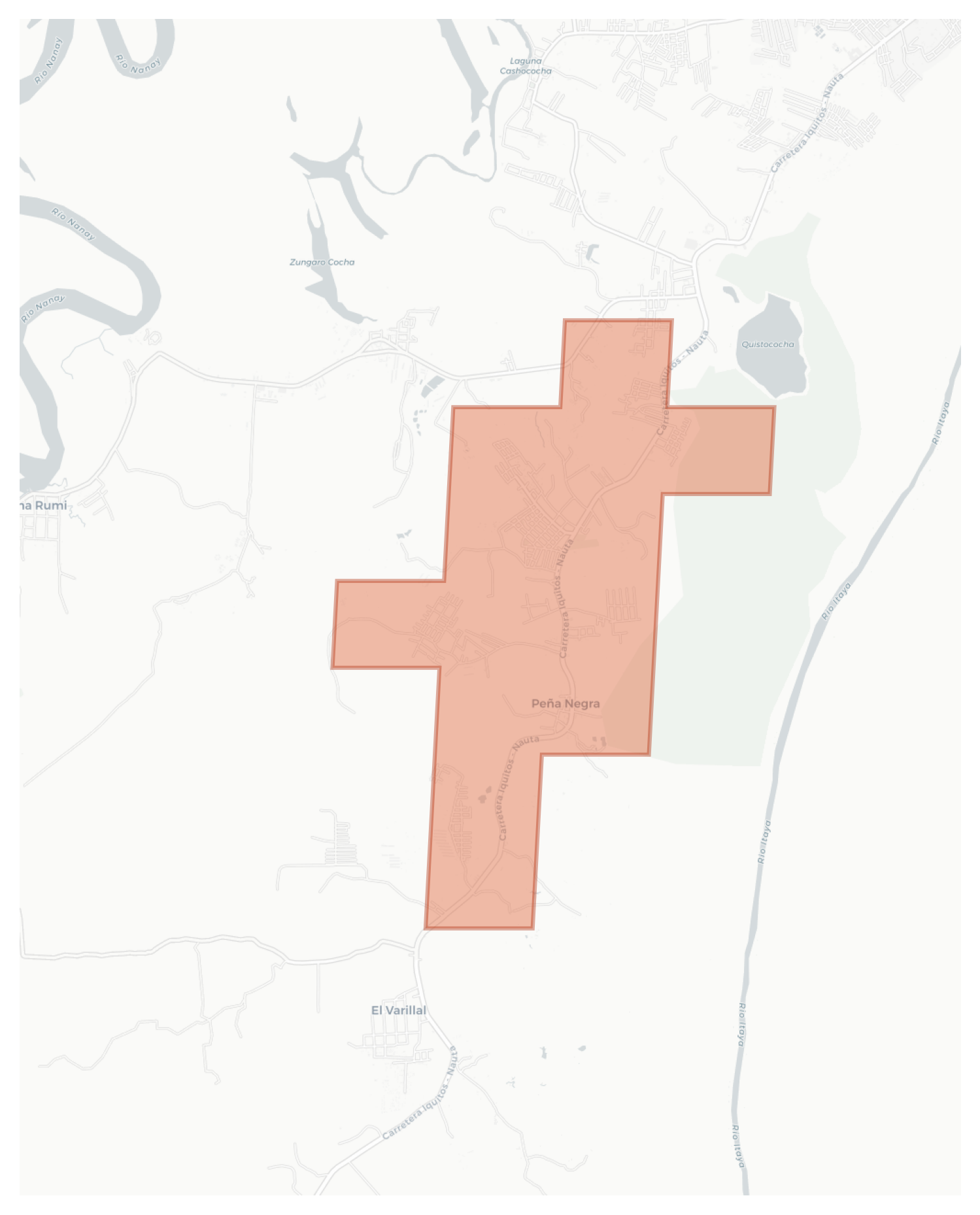 Peña Negra geographic map