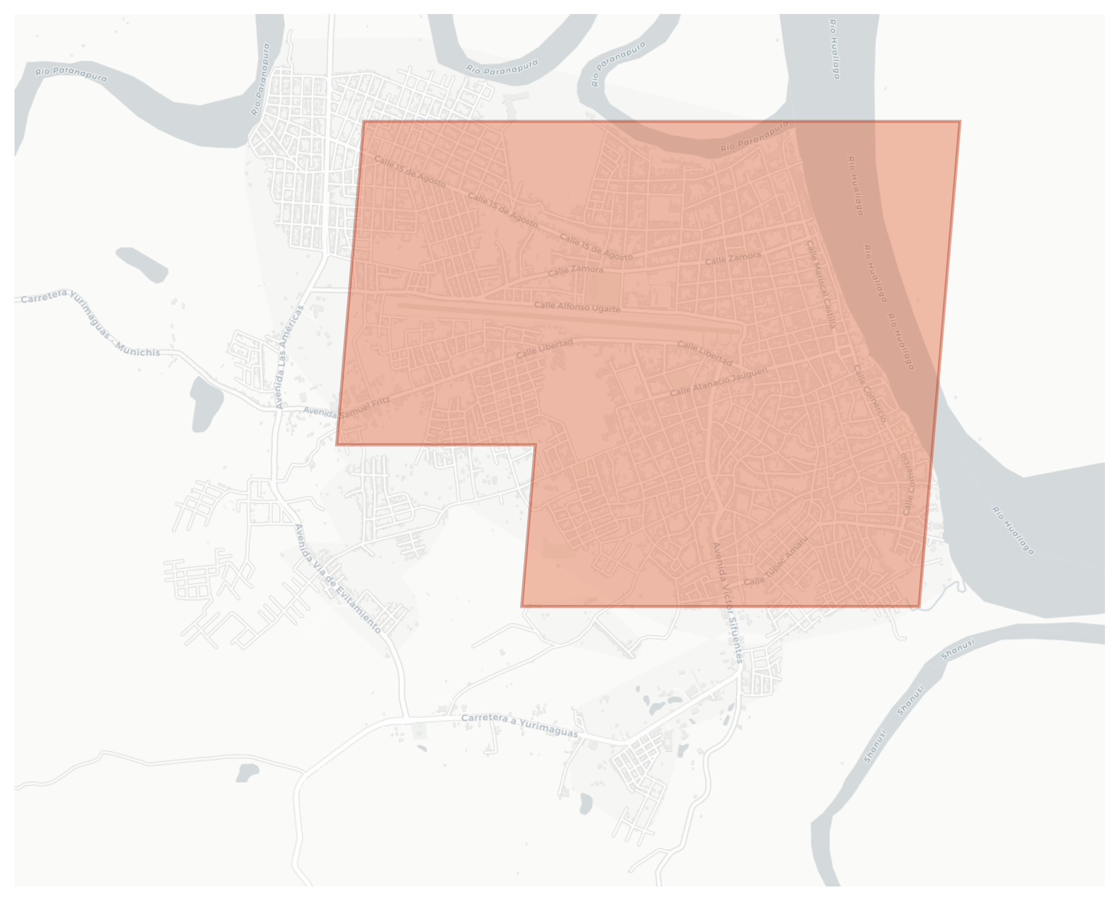 Yurimaguas geographic map