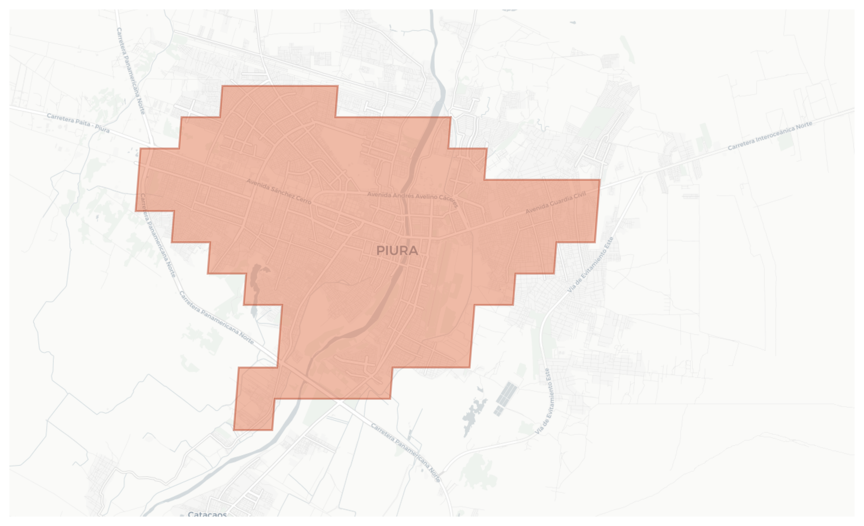 Piura geographic map