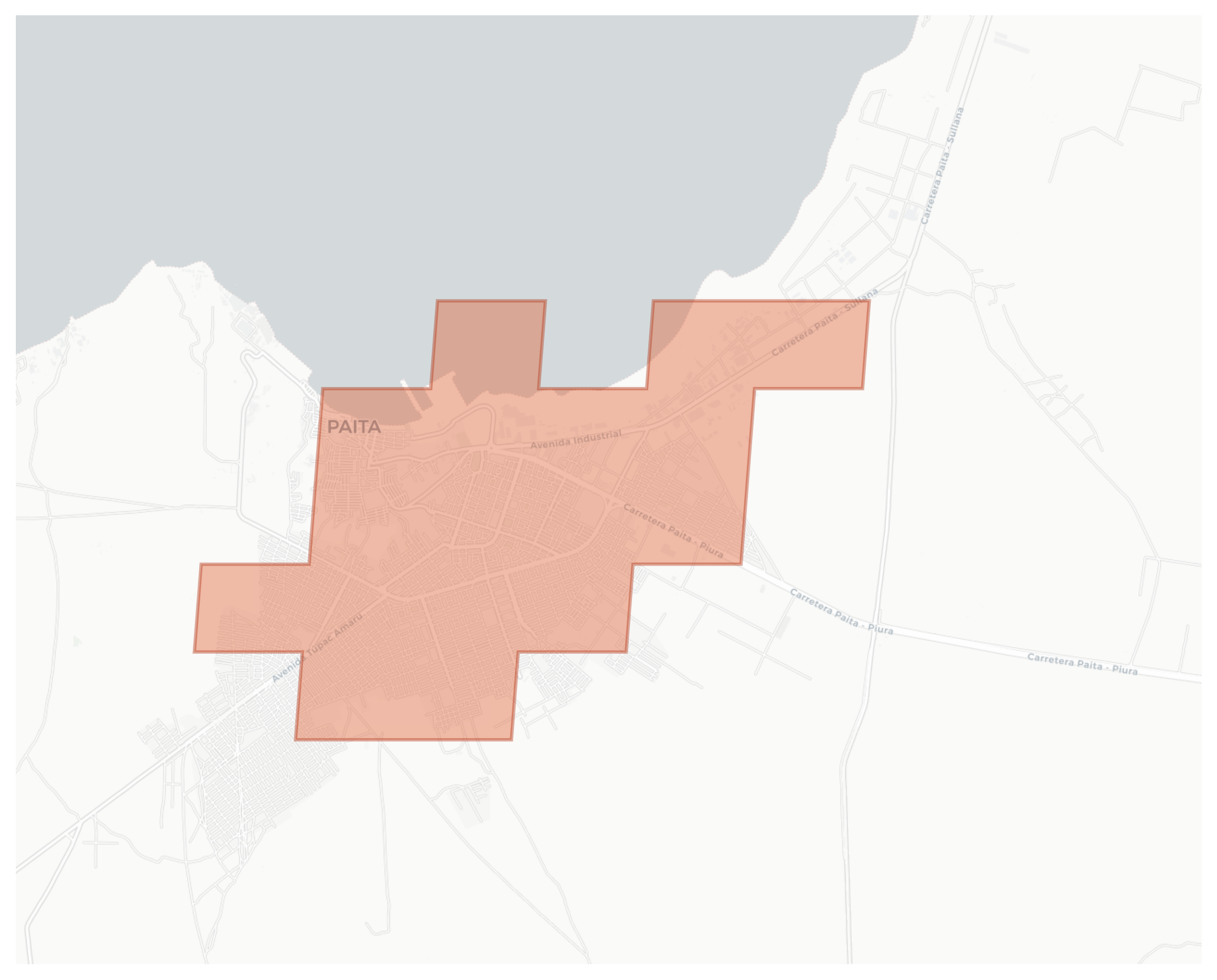 Paita geographic map