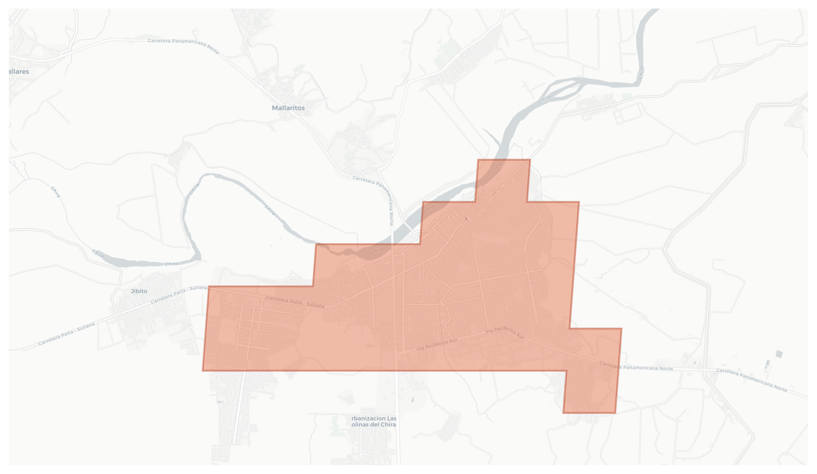 Sullana geographic map