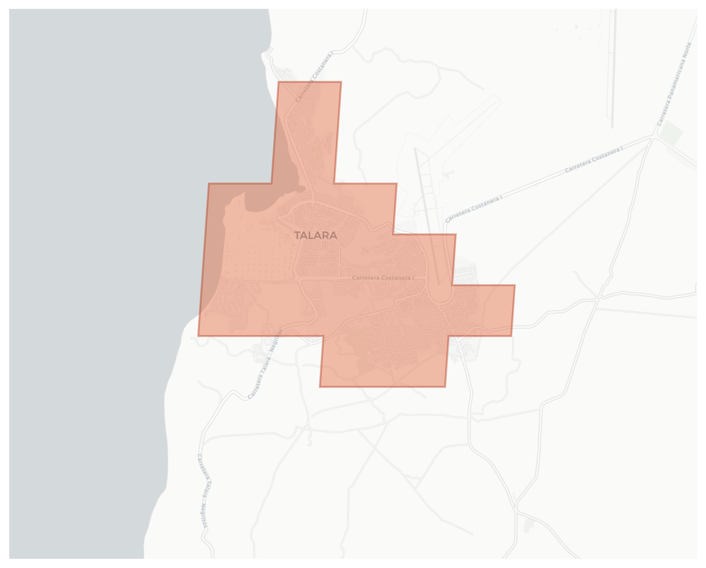 Talara geographic map