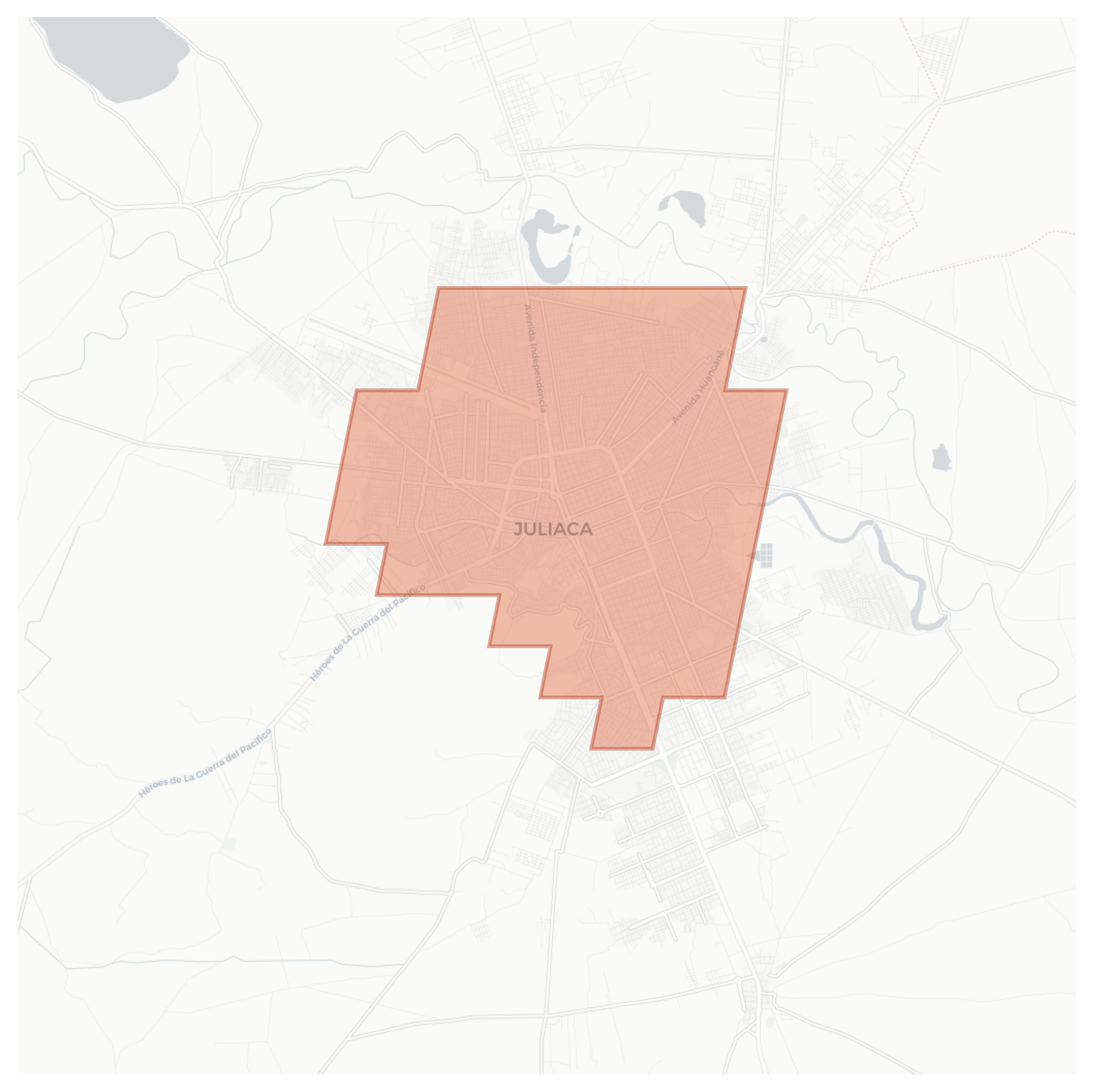 Juliaca geographic map
