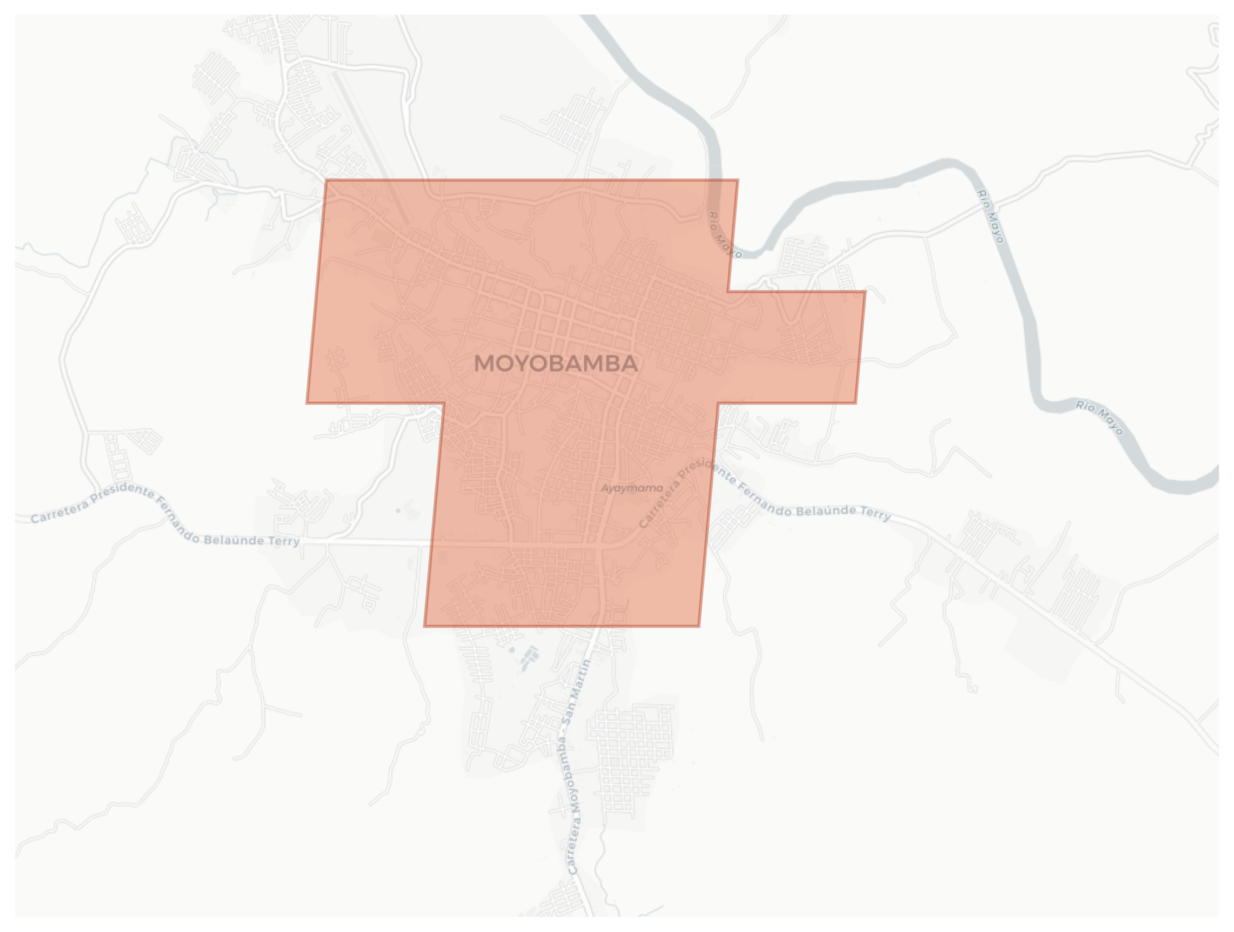 Moyobamba geographic map