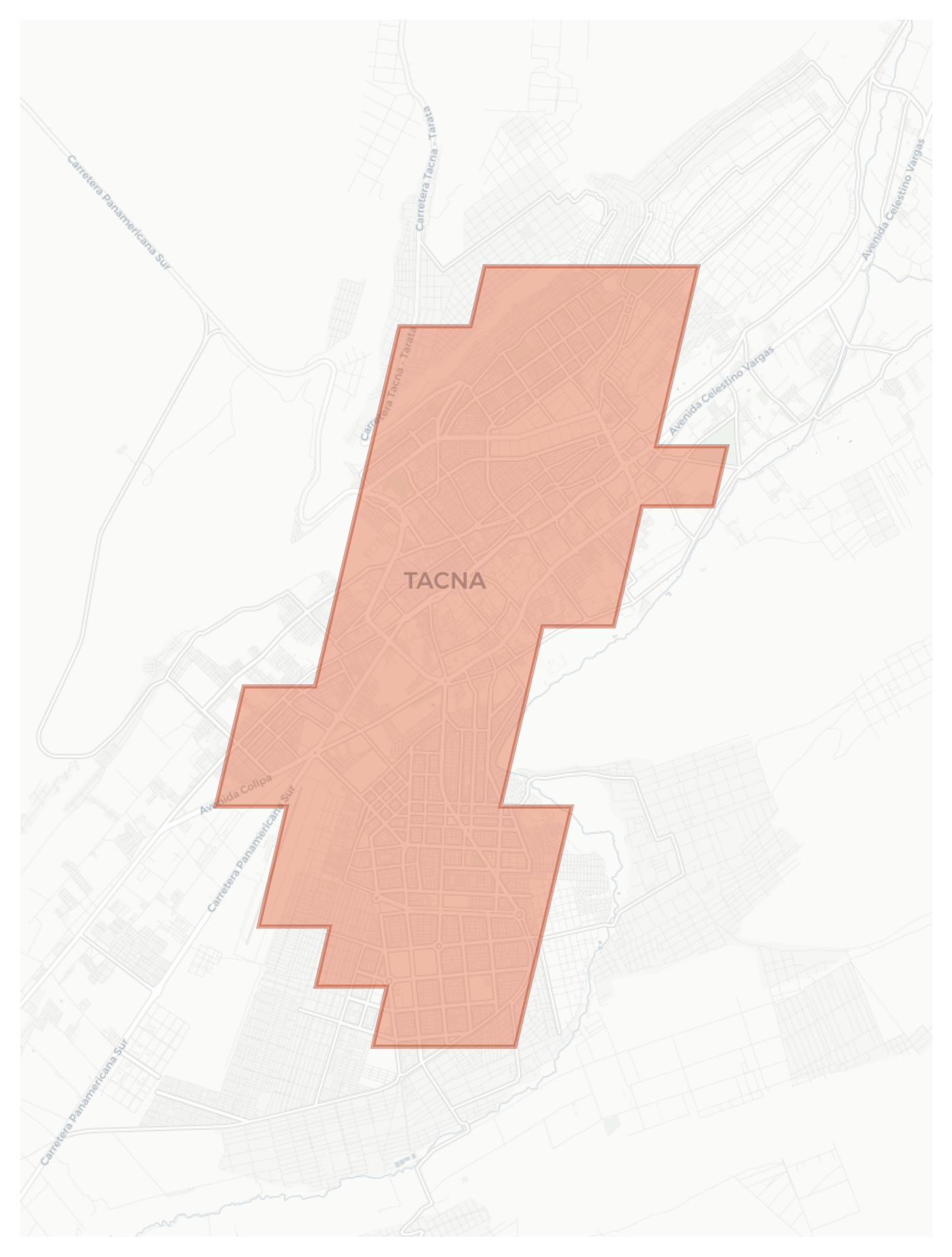 Tacna geographic map