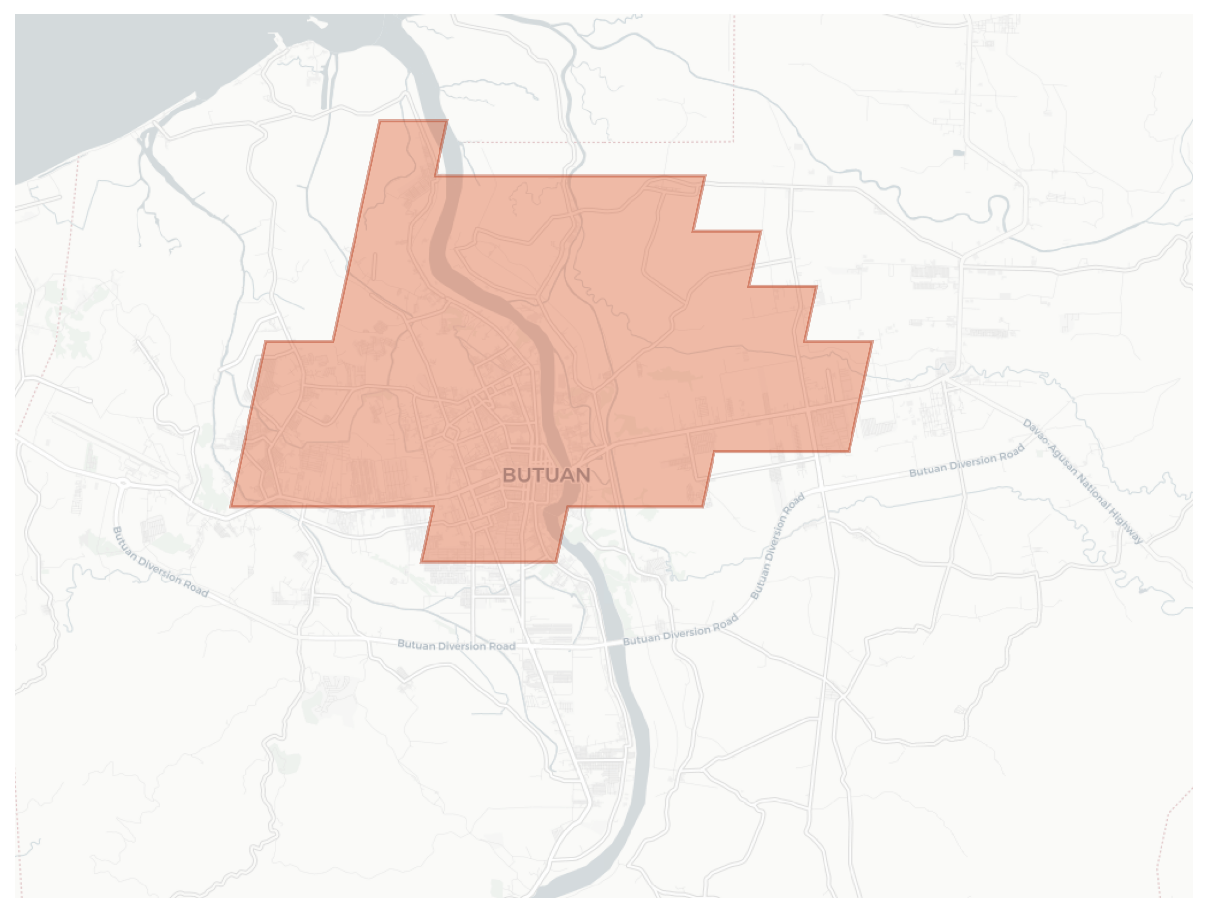 Butuan geographic map