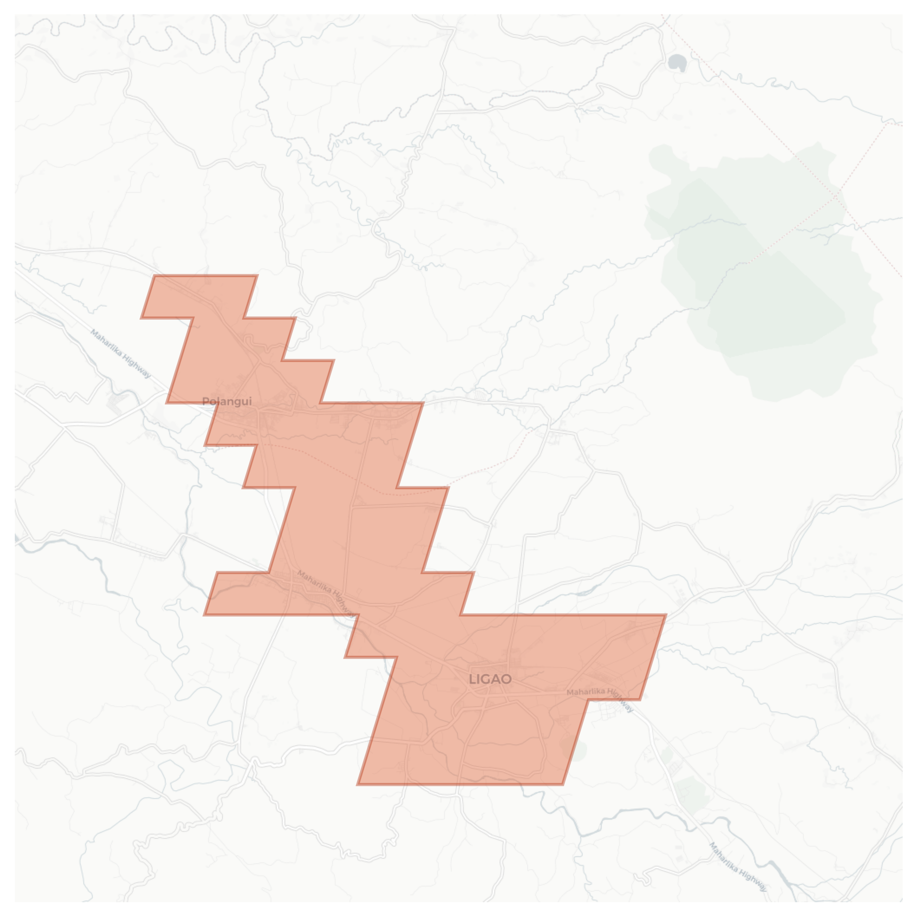 Ligao geographic map