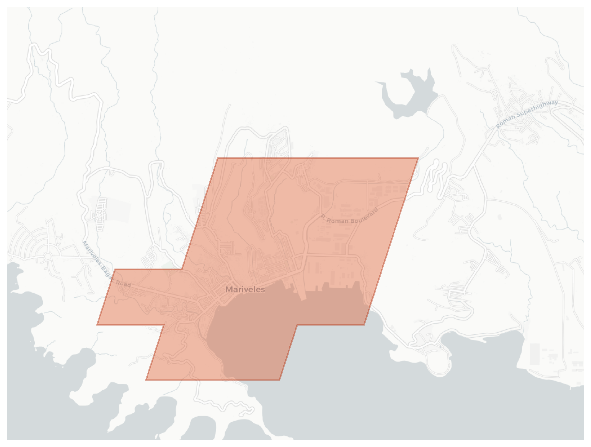Mariveles geographic map