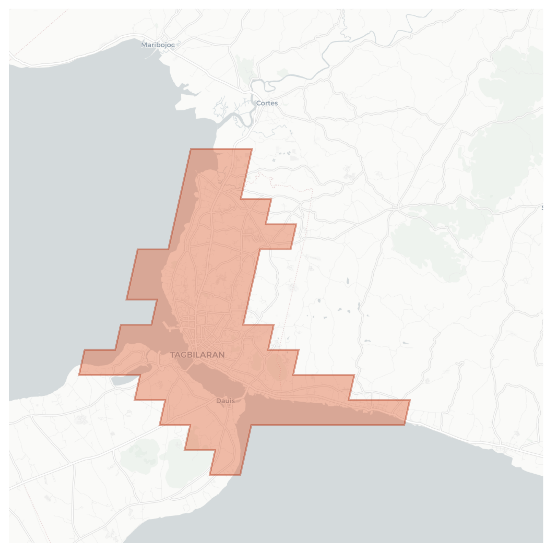 Tagbilaran geographic map