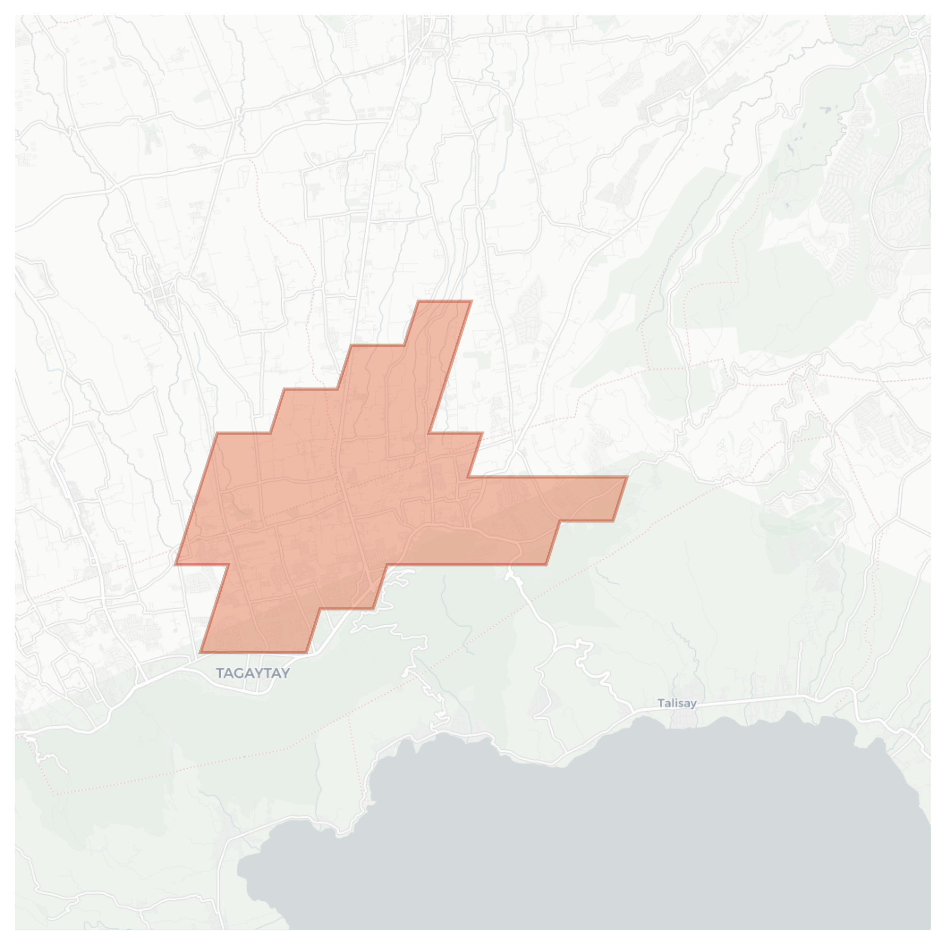 Tagaytay geographic map
