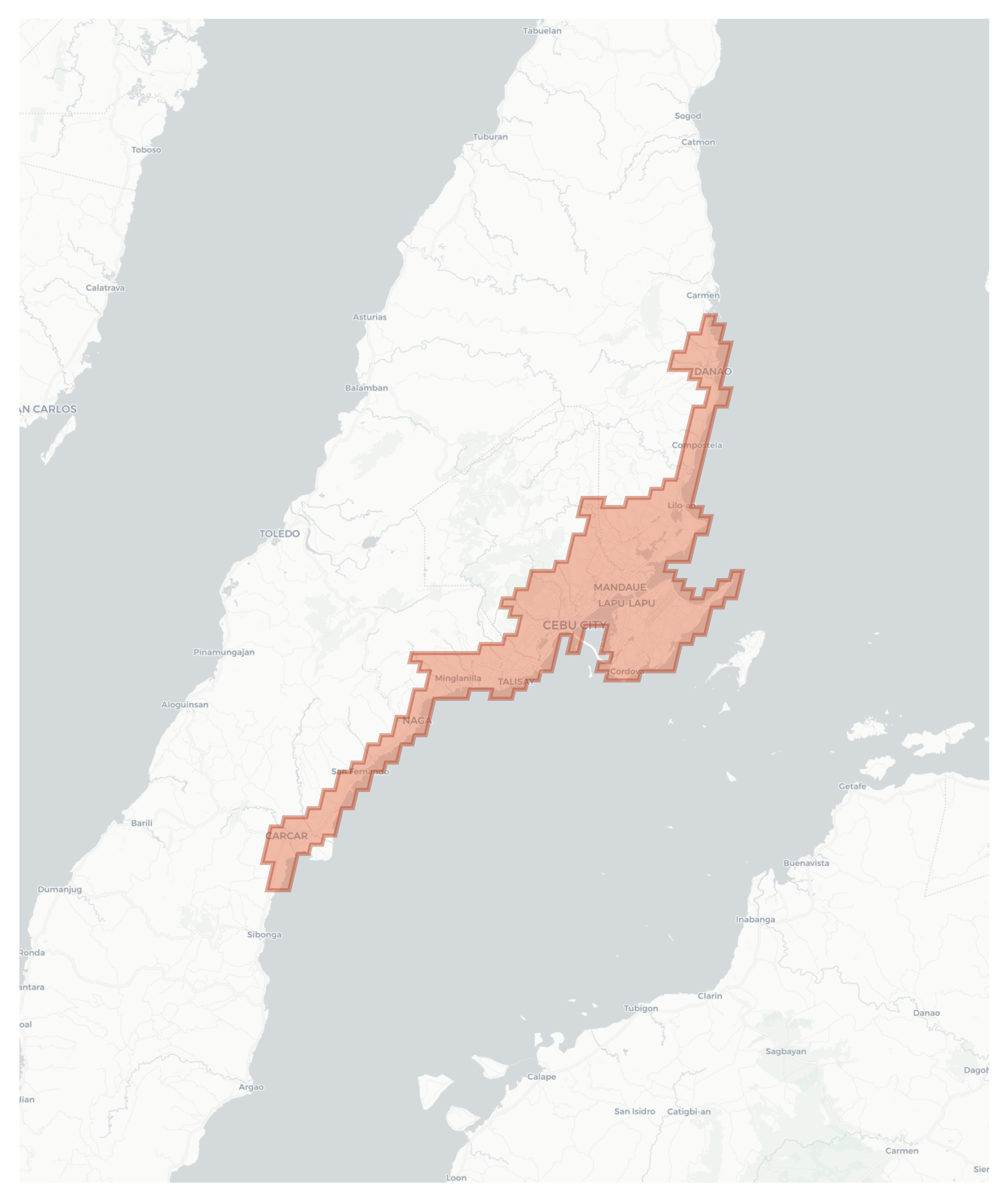 Cebu City geographic map