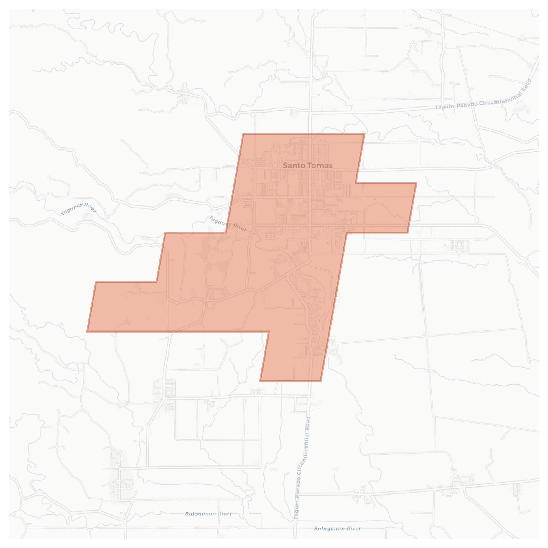 Santo Tomas geographic map