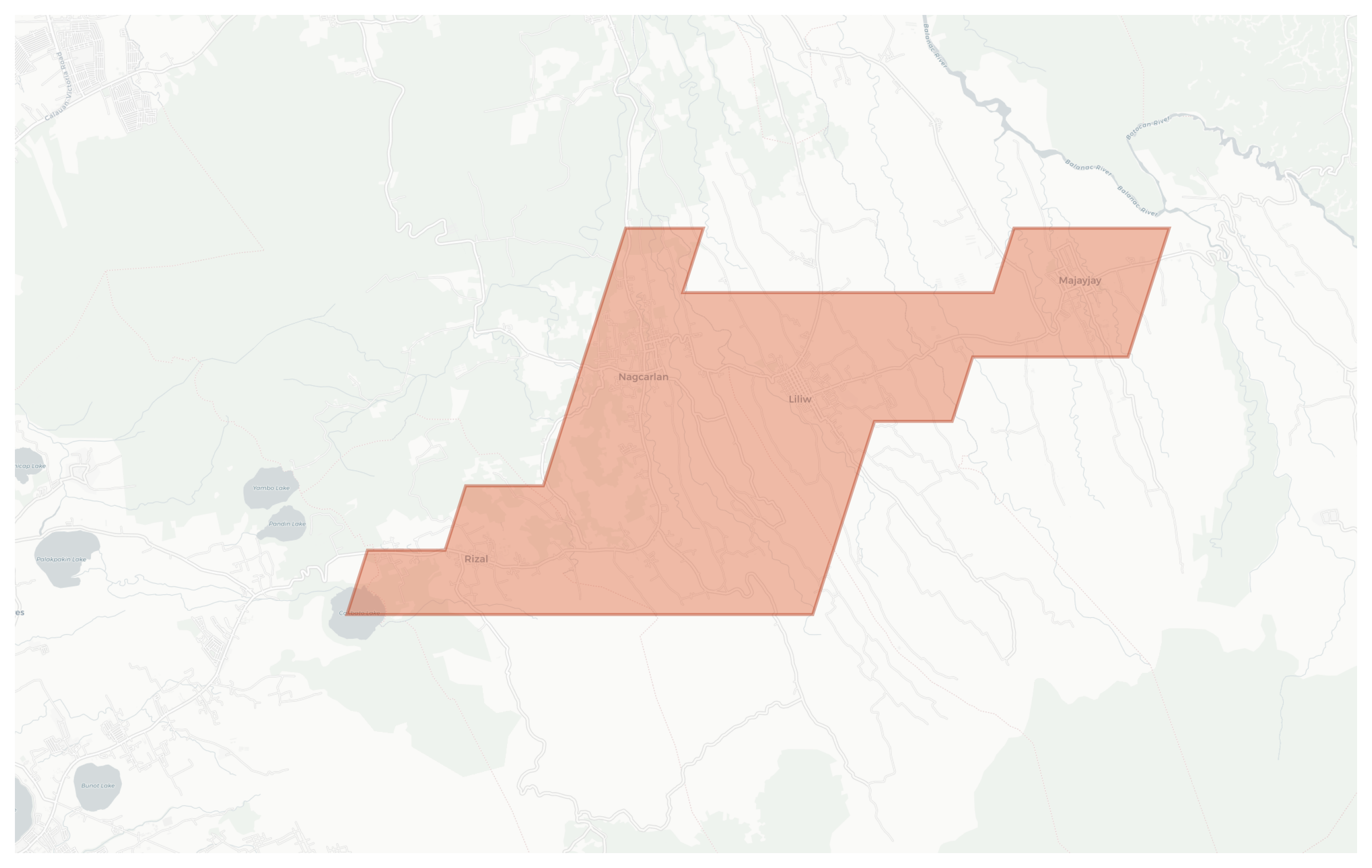 Nagcarlan geographic map