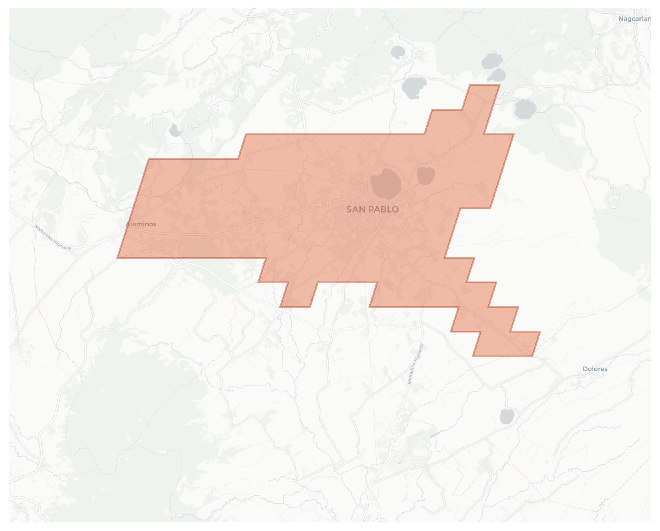 San Pablo geographic map