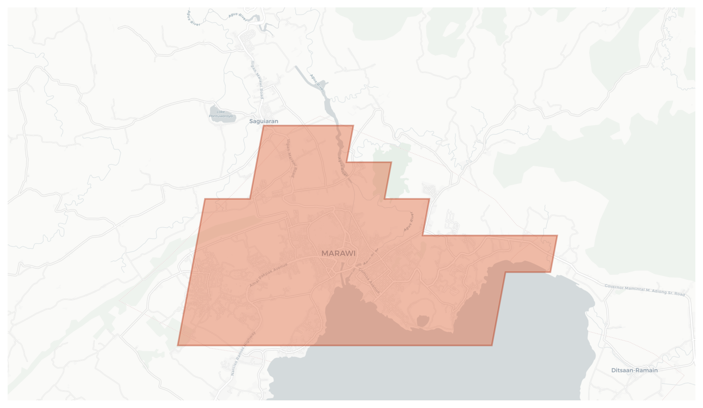 Marawi geographic map