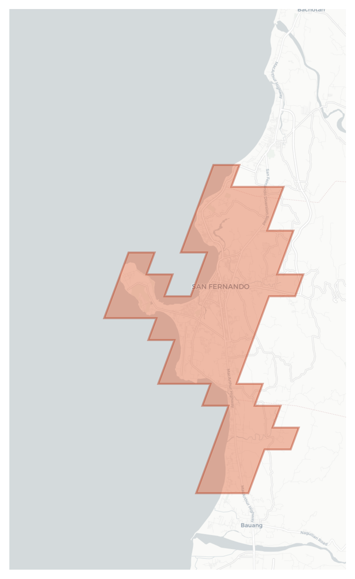 San Fernando geographic map