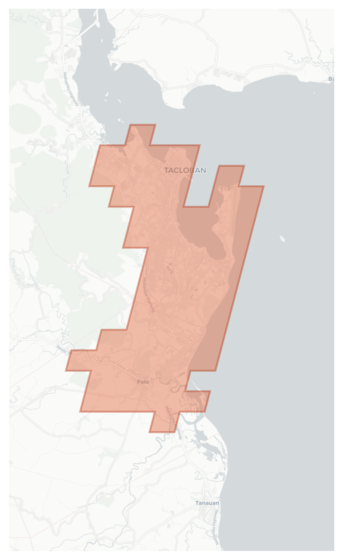 Tacloban geographic map