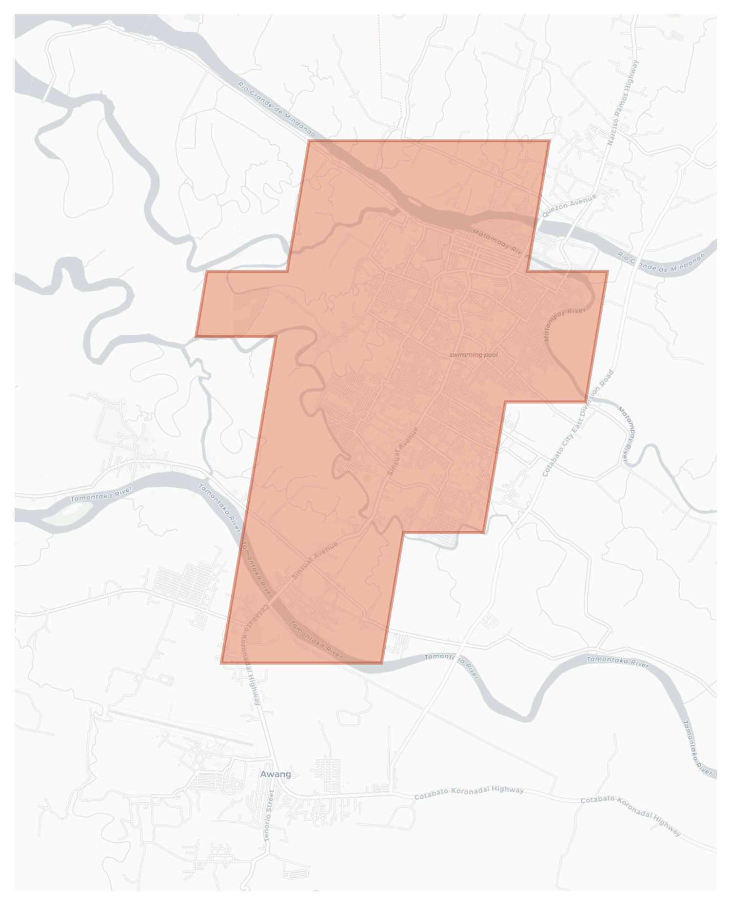 Cotabato City geographic map