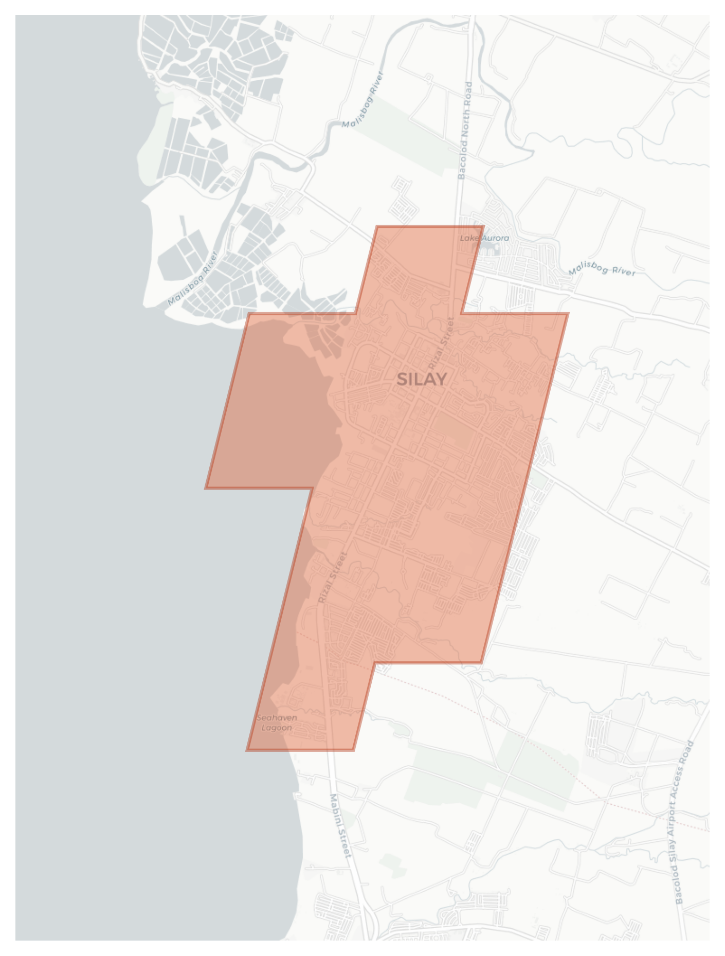 Silay geographic map
