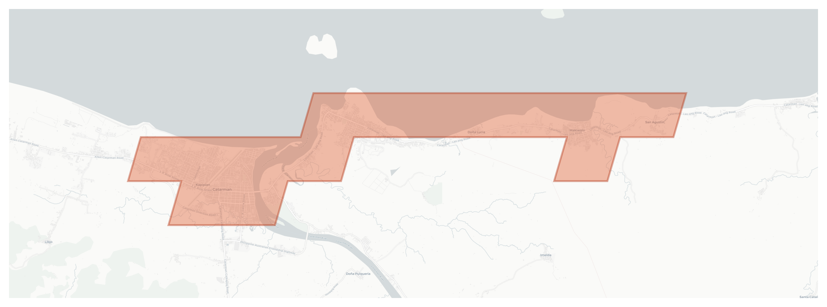 Catarman geographic map