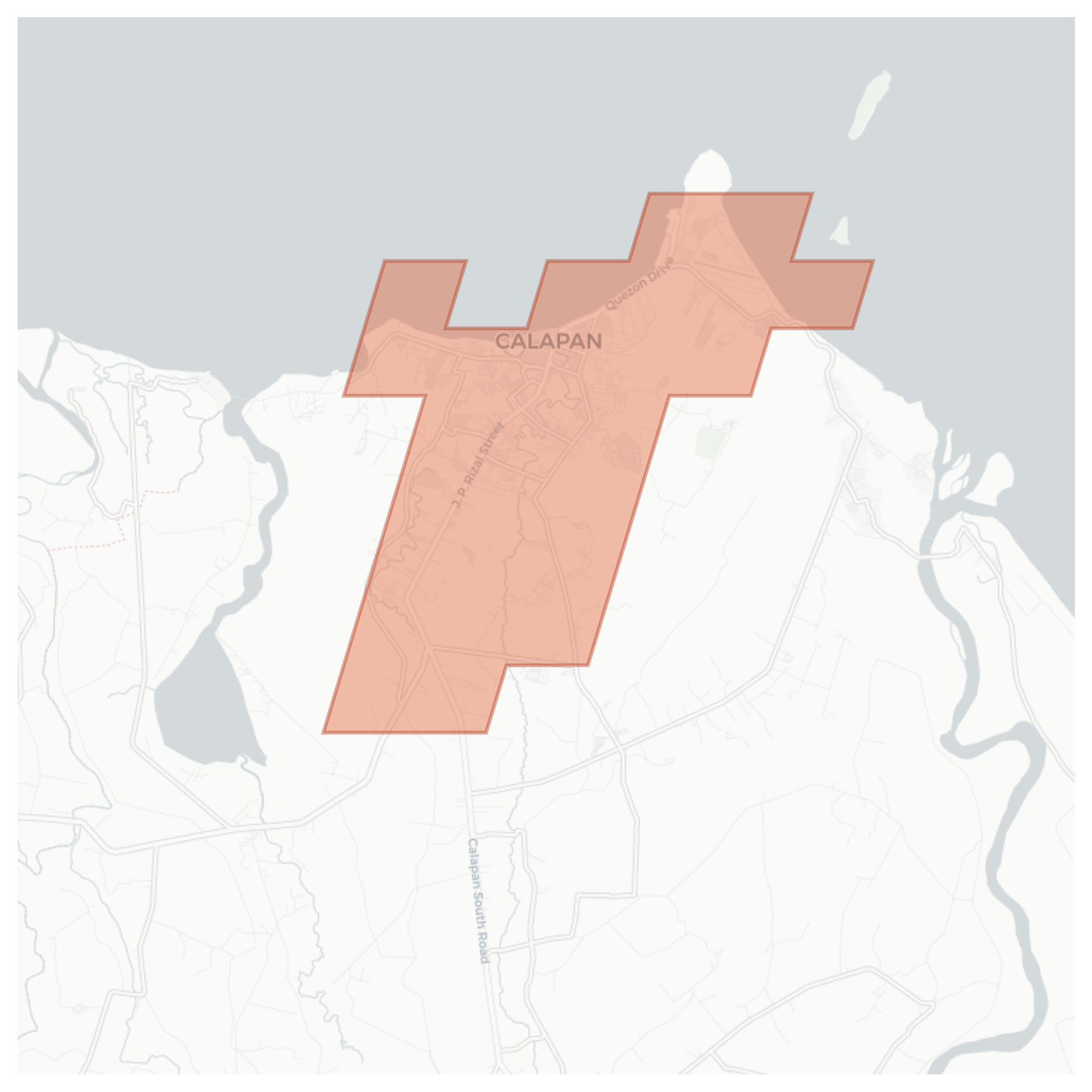 Calapan geographic map