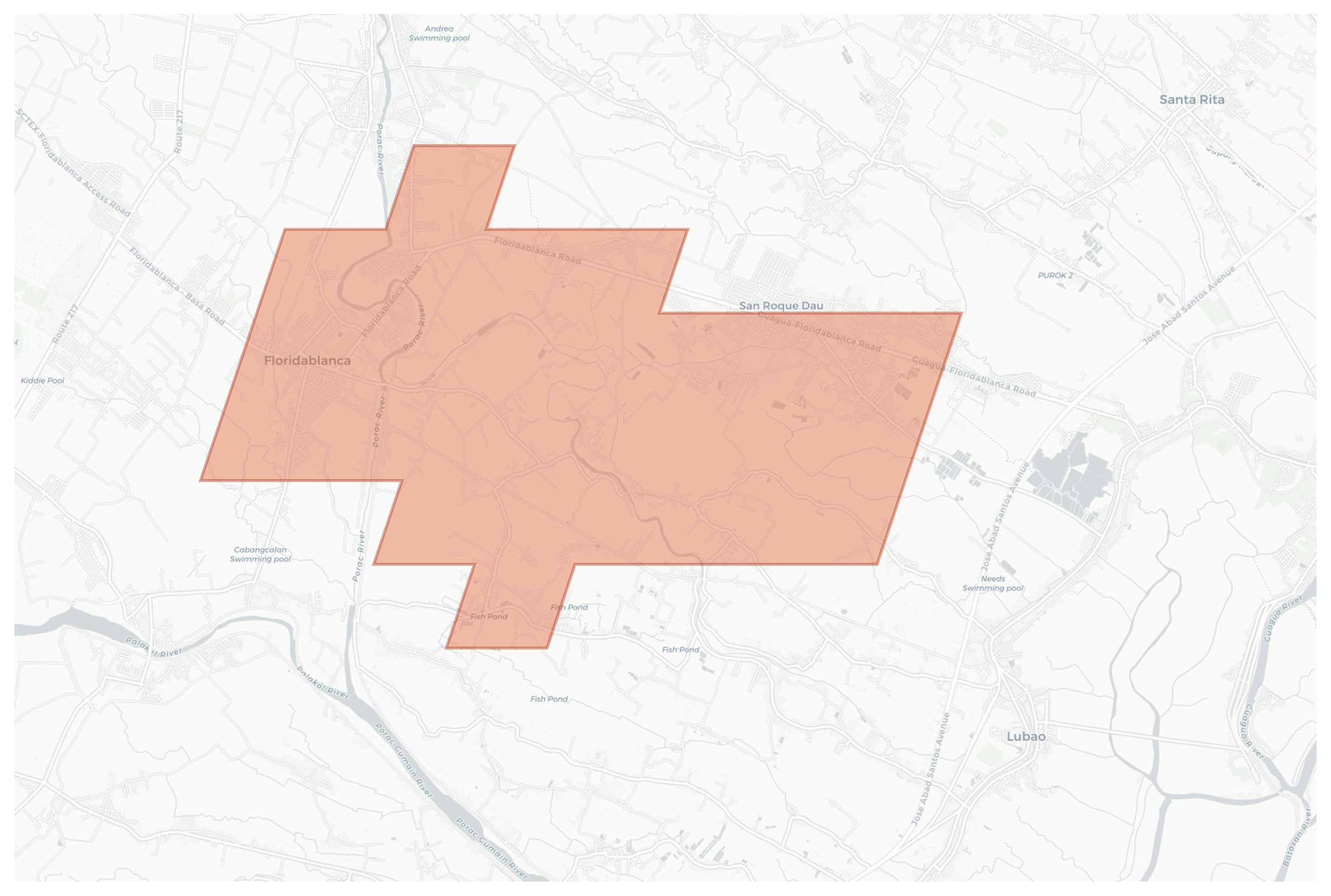 Floridablanca geographic map