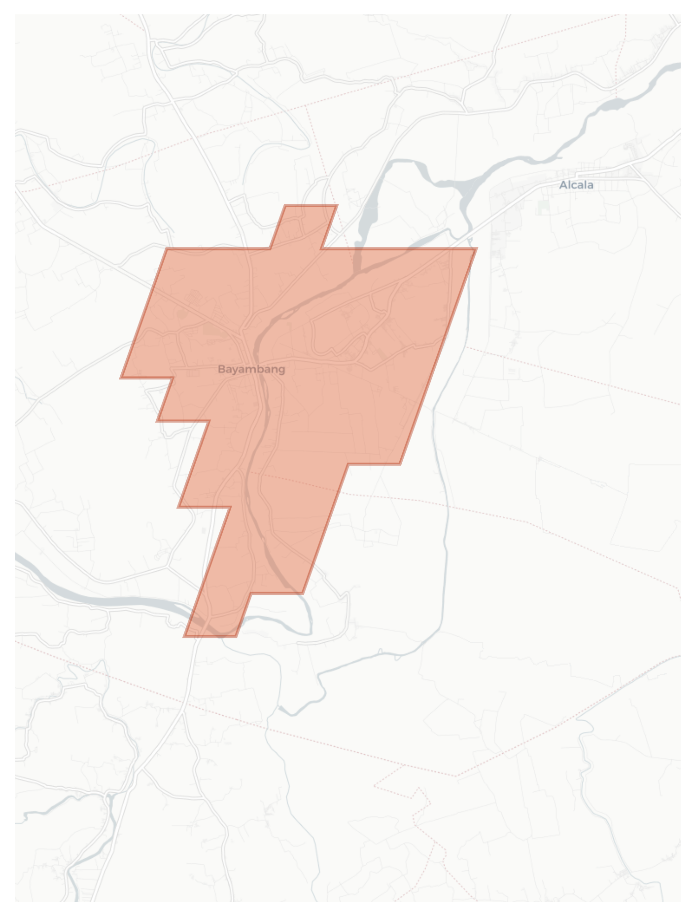 Bayambang geographic map