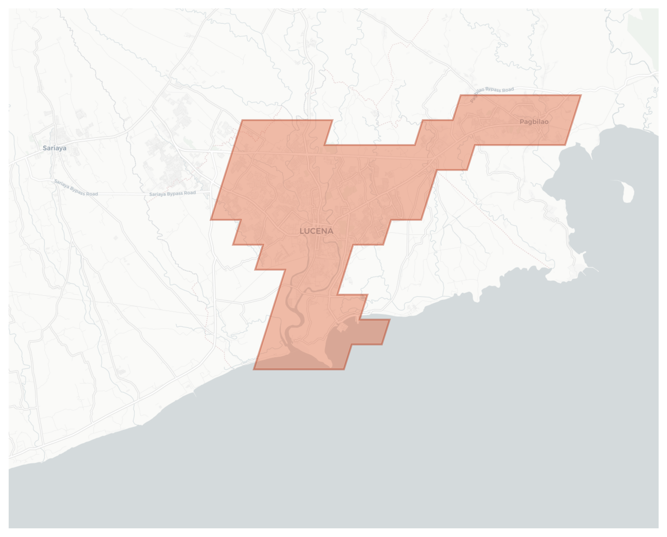 Lucena geographic map