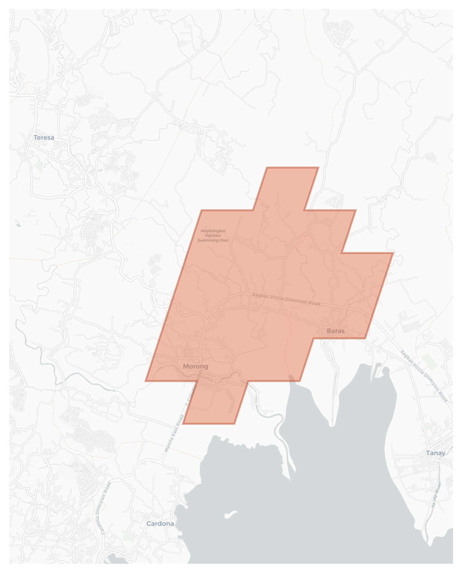 Baras geographic map