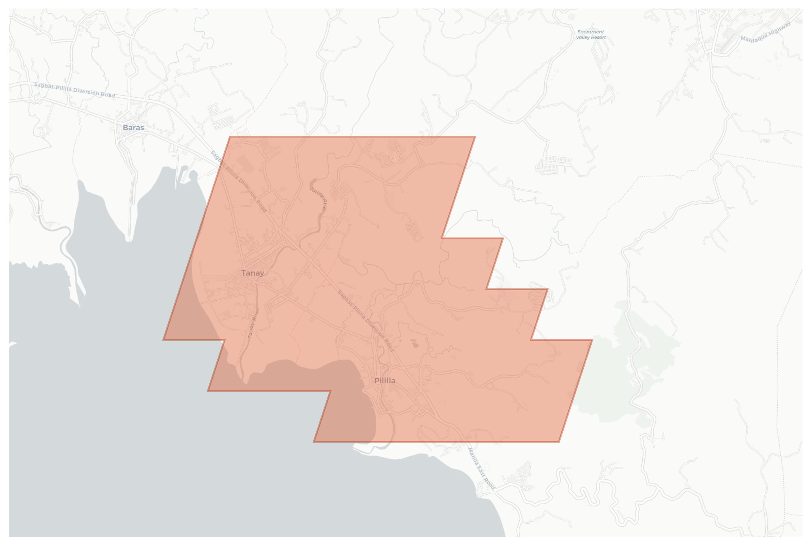Tanay geographic map