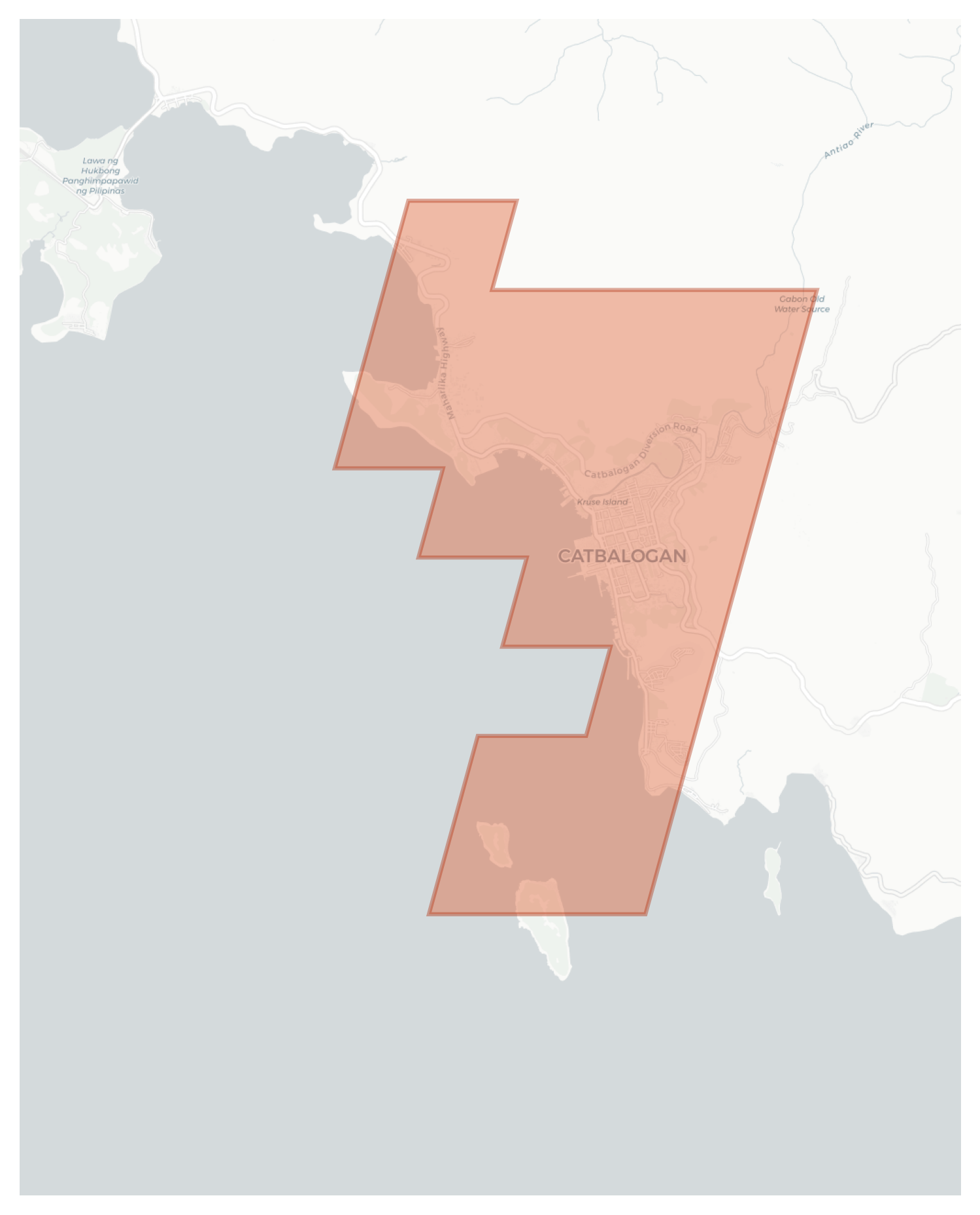 Catbalogan geographic map