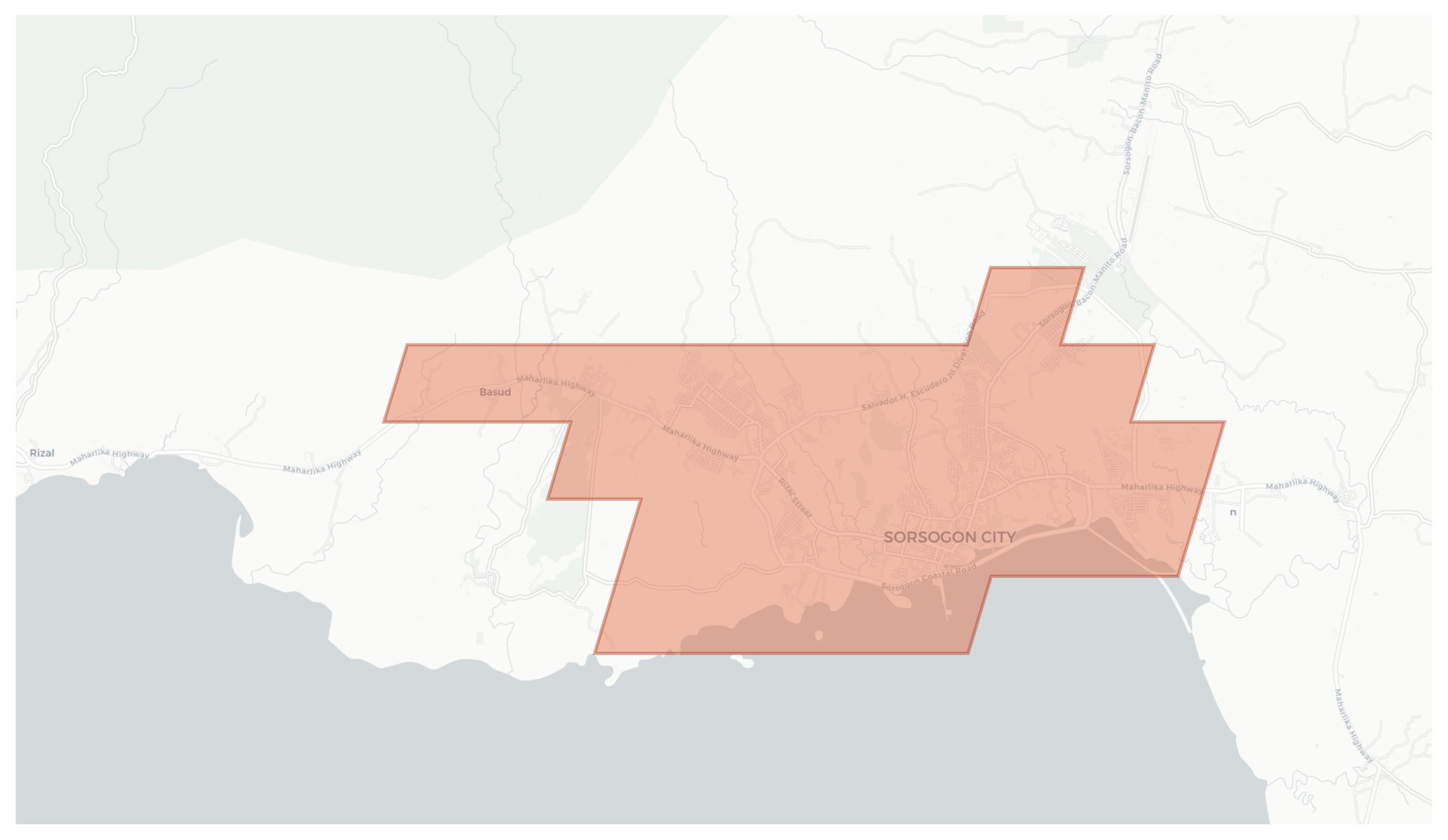 Sorsogon City geographic map