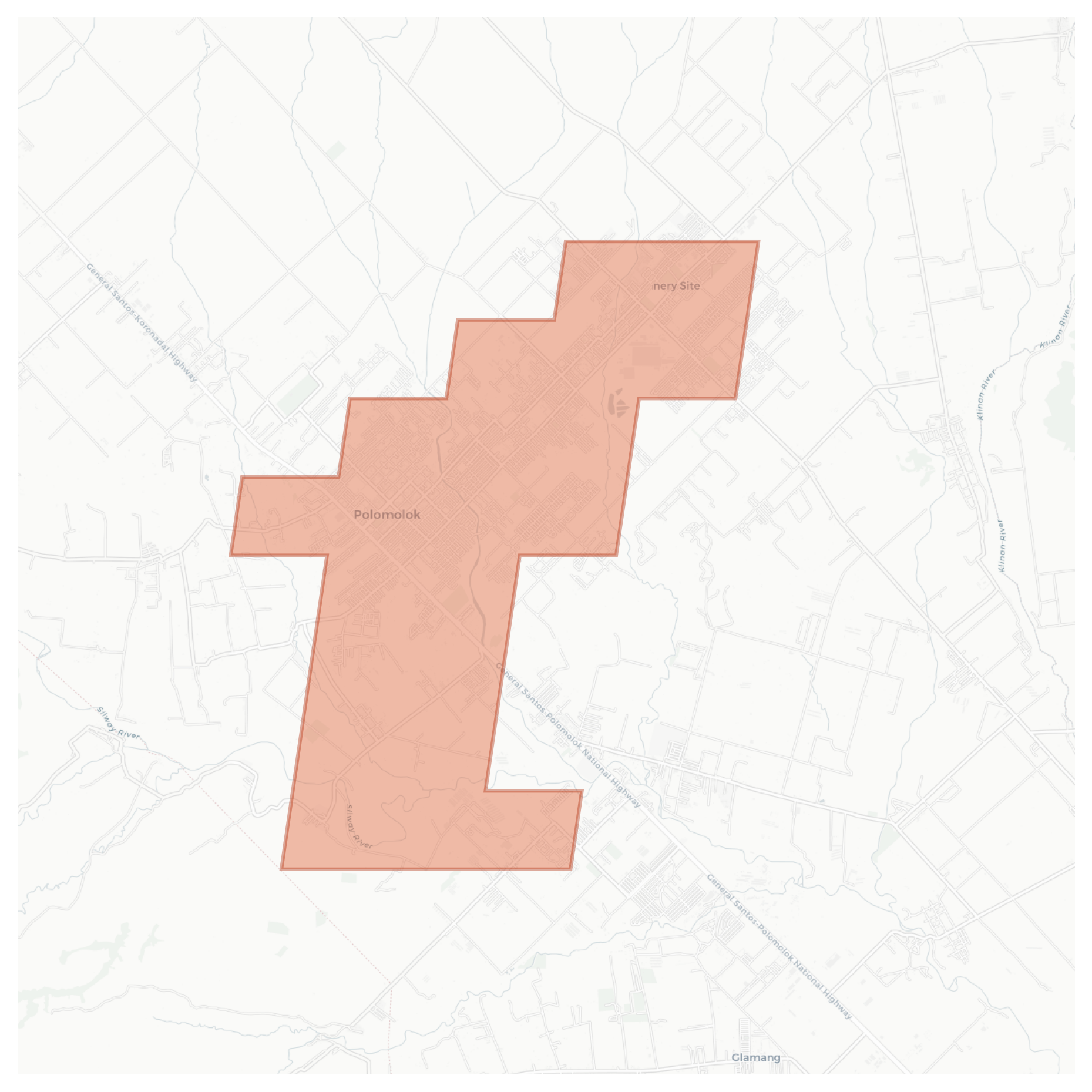 Polomolok geographic map