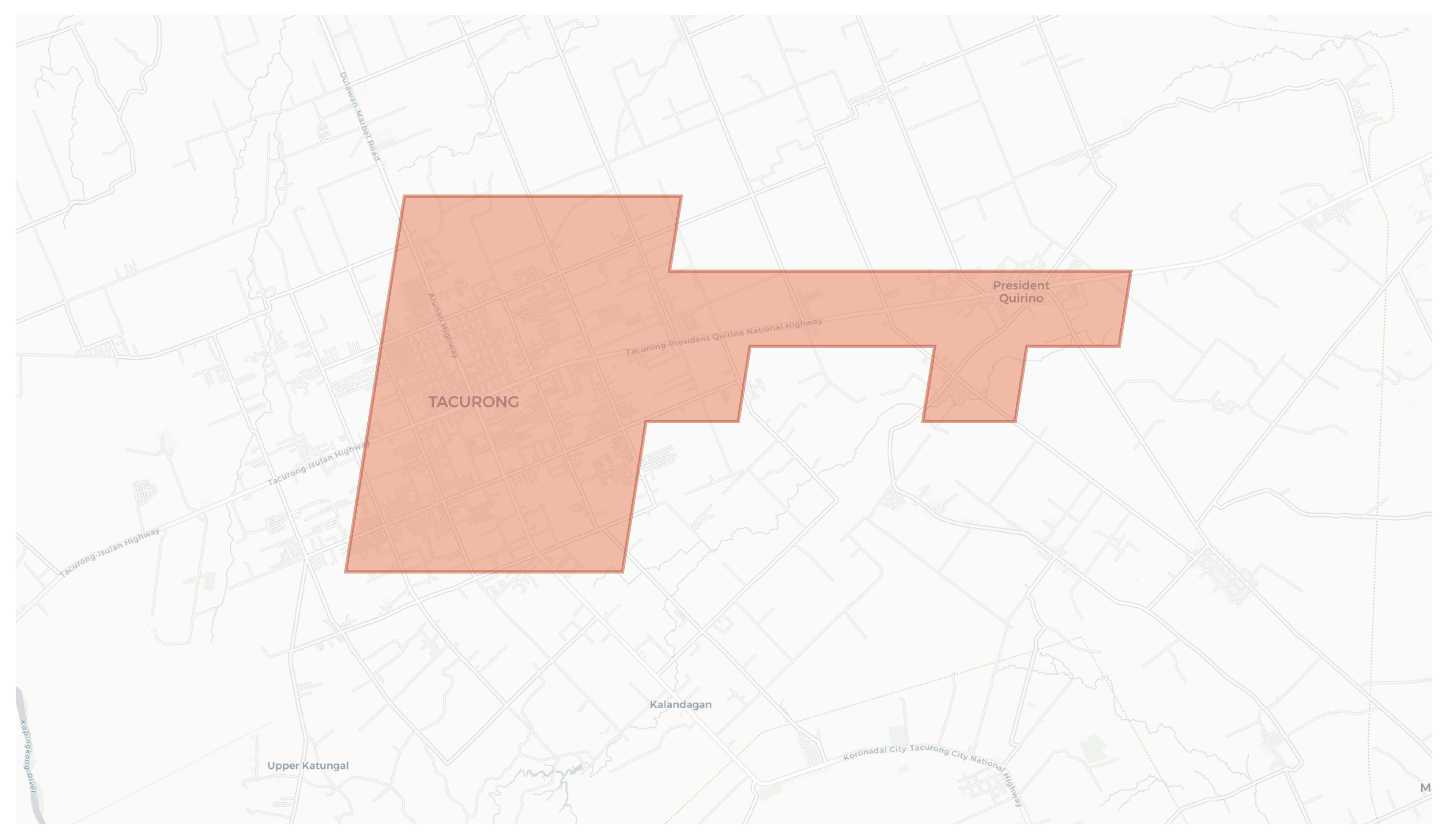 Tacurong geographic map